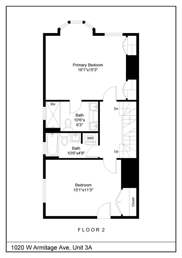 1020 W Armitage Avenue Unit: 3A