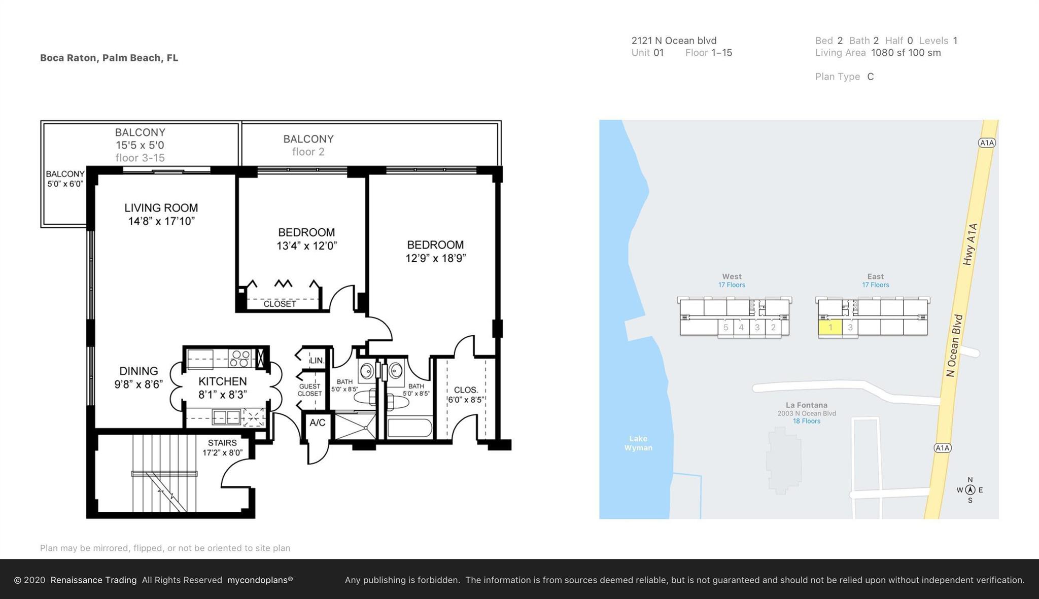 2121 N Ocean Boulevard 1201e