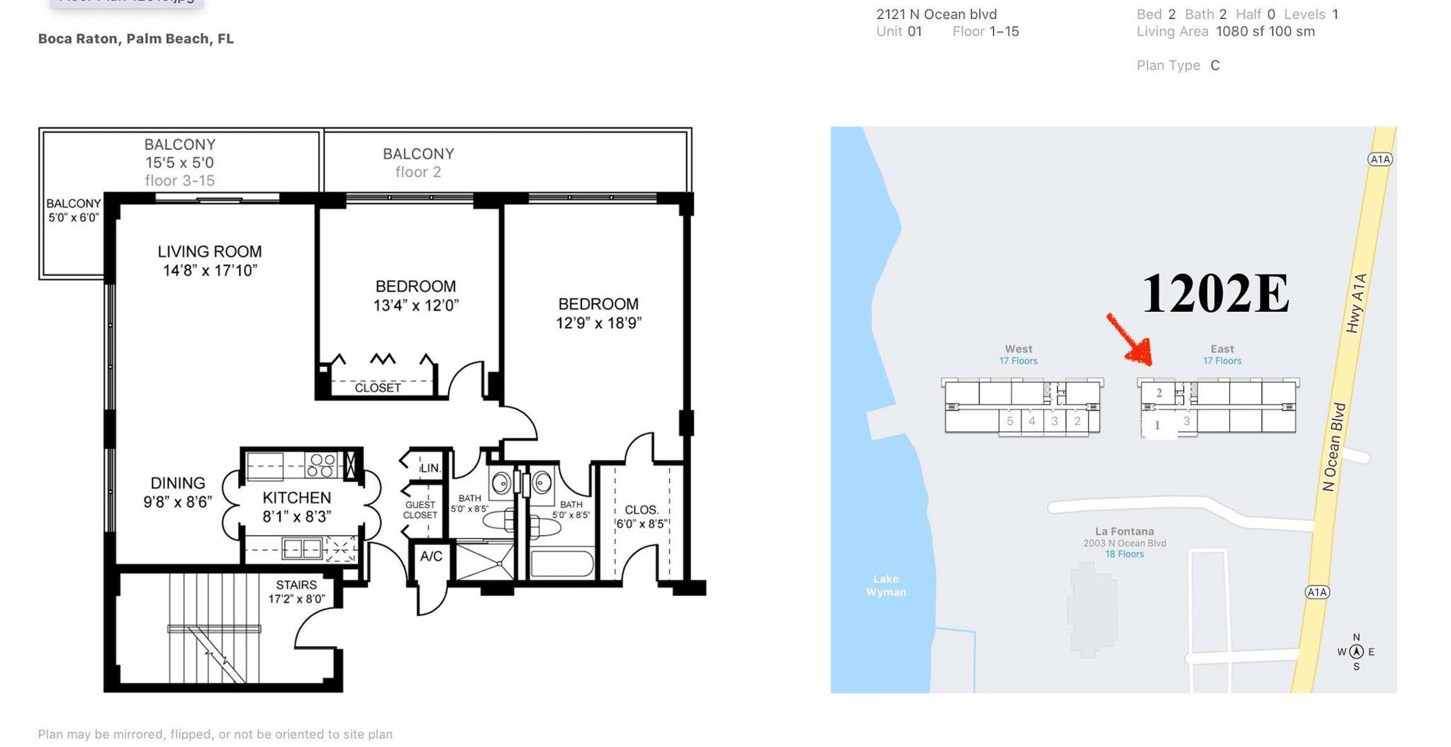 2121 N Ocean Boulevard 1202e