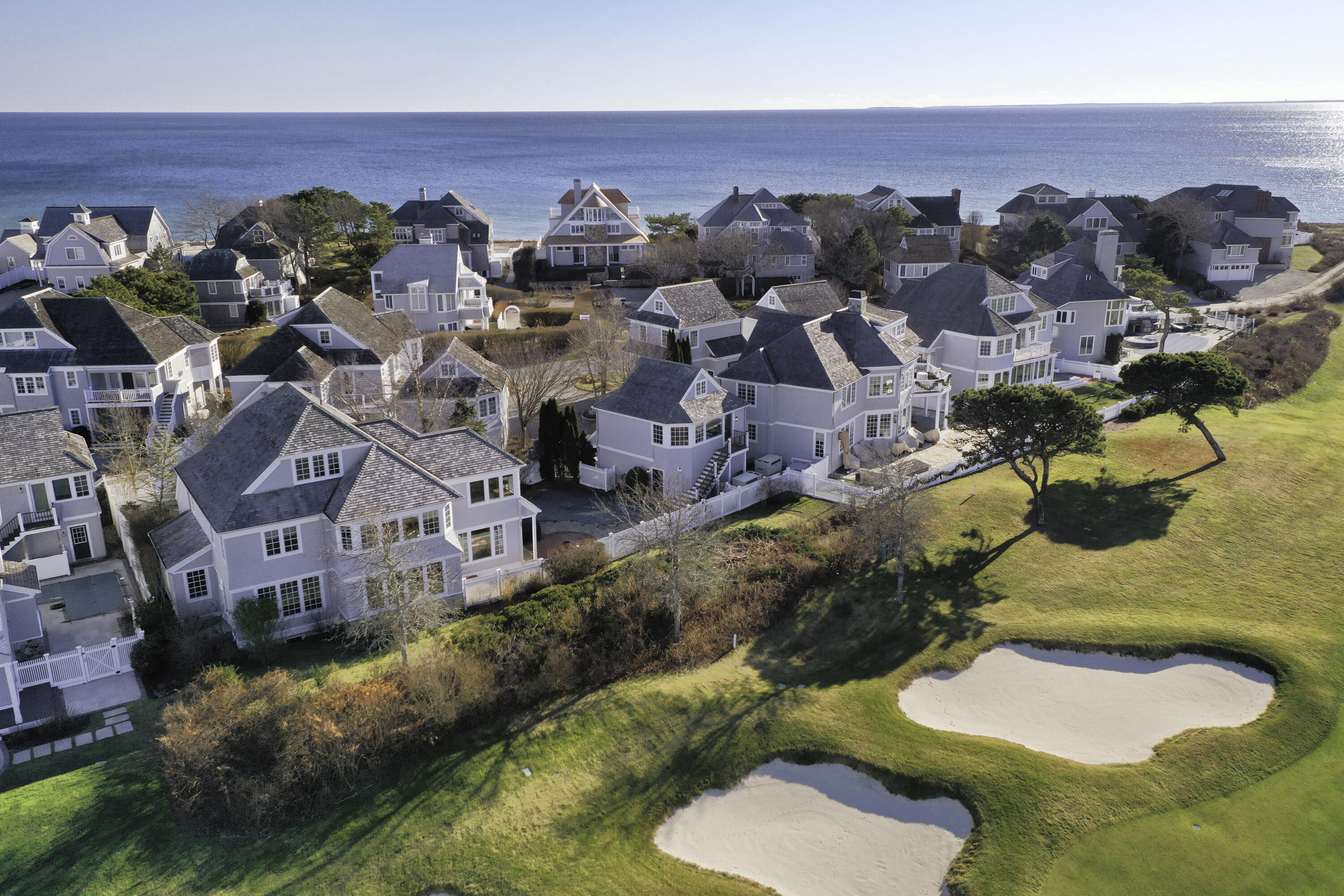resort community, golf community, New Seabury, pool. golf course views
