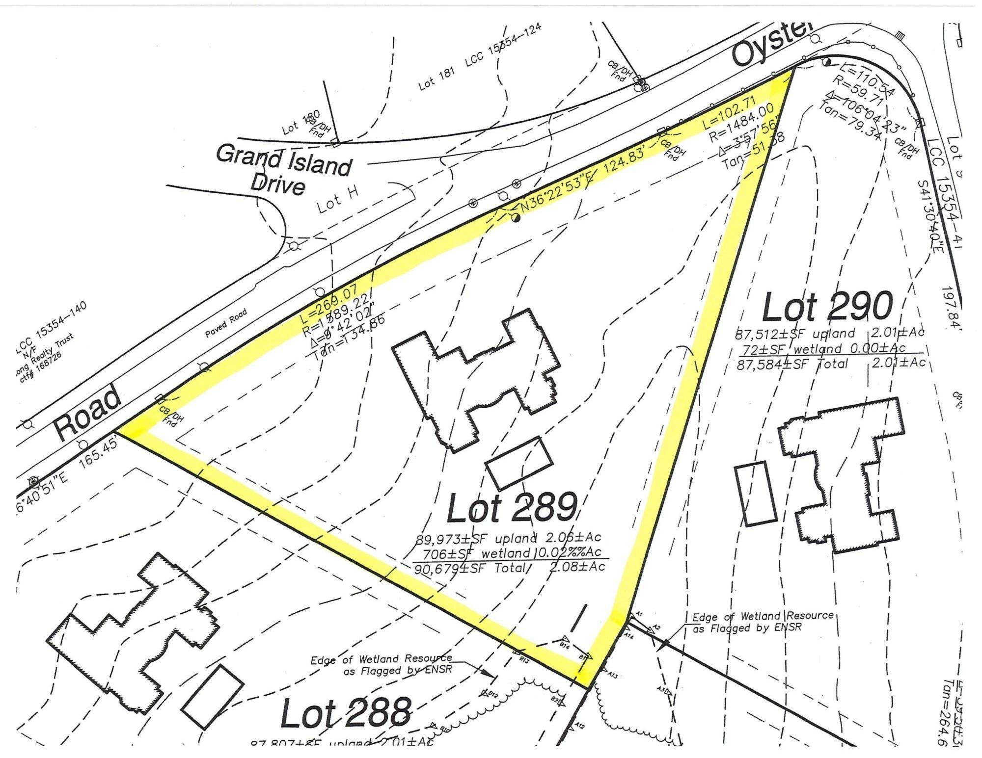 2.08 Acre Buildable Lot in Oyster Harbors