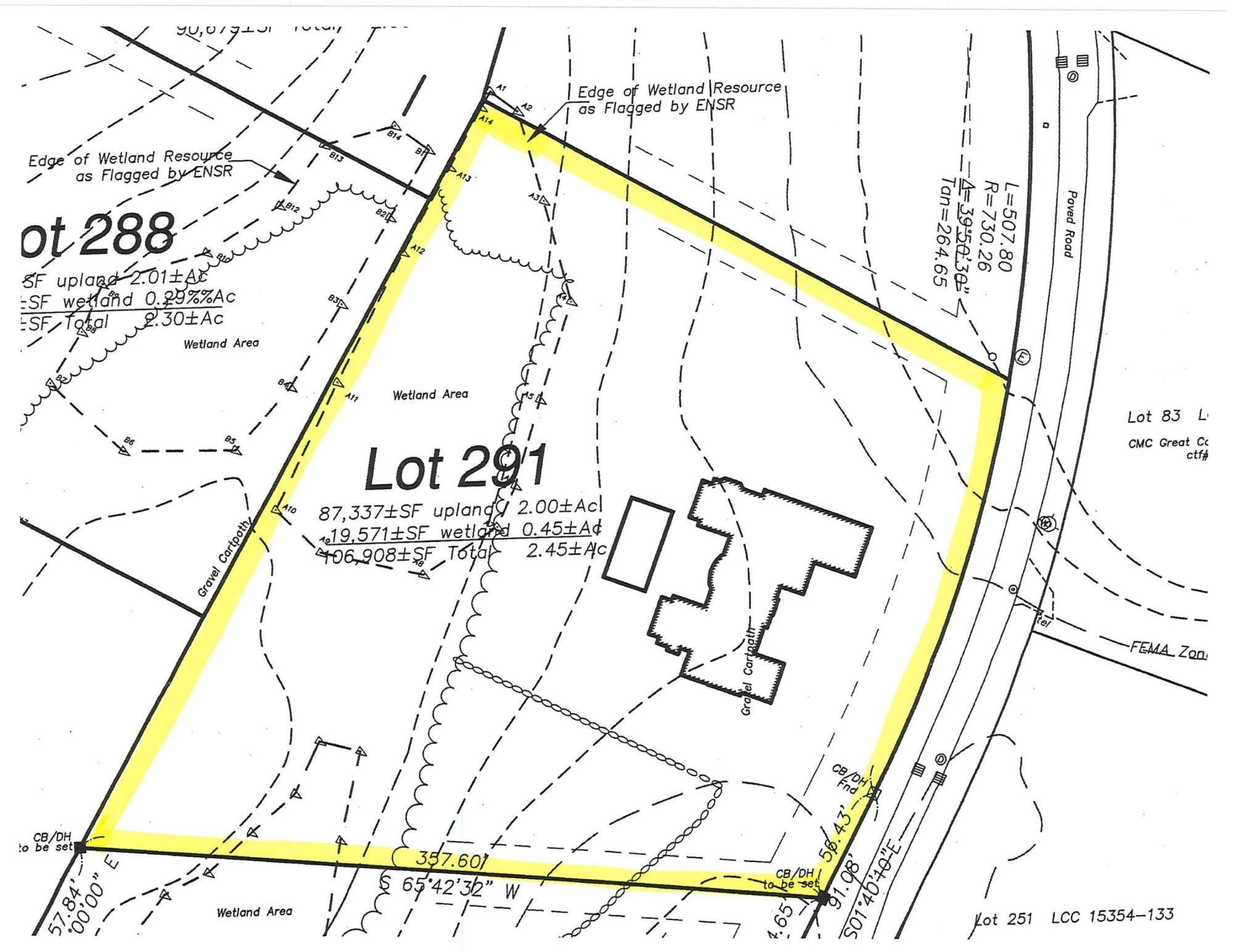 2.45 Acre Buildable Lot in Oyster Harbors