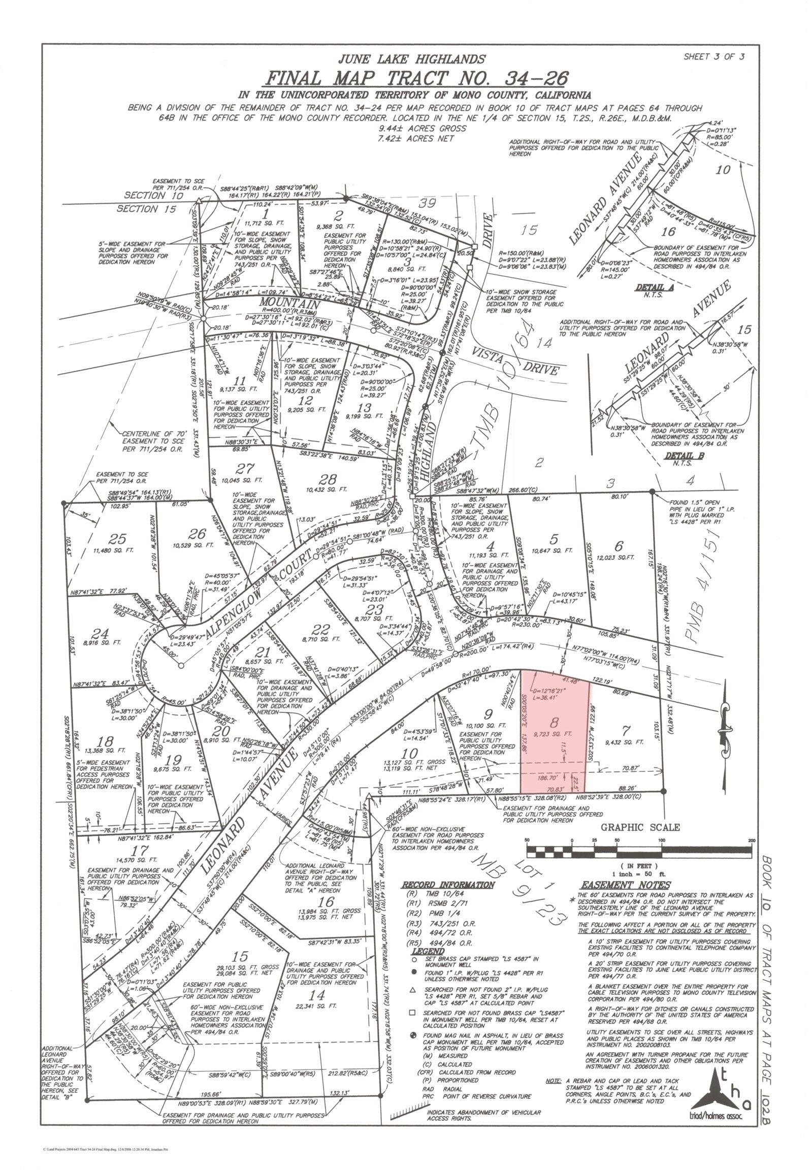 Lot#8 Highlands Unit: Leonard Ave