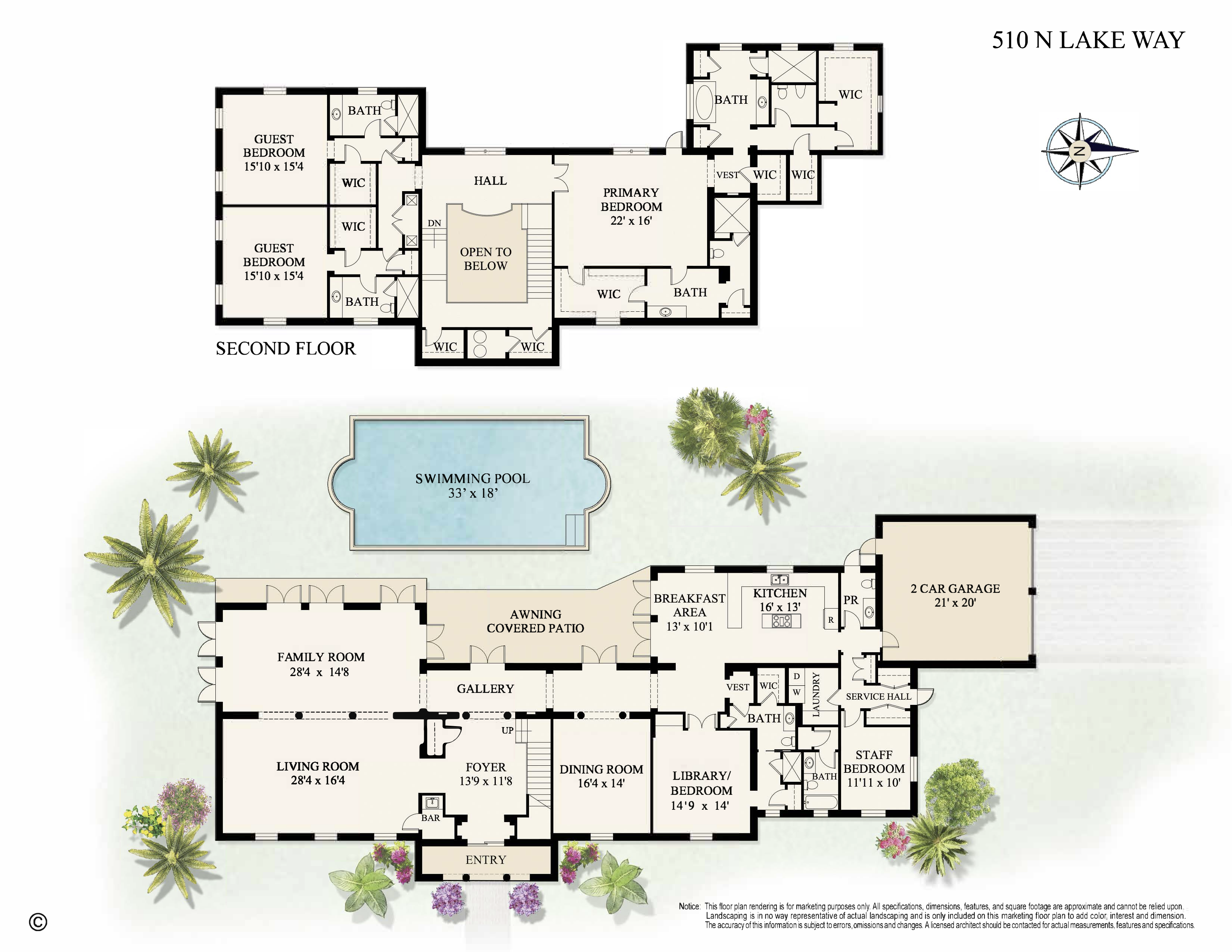510 N Lake Way, Palm Beach, FL