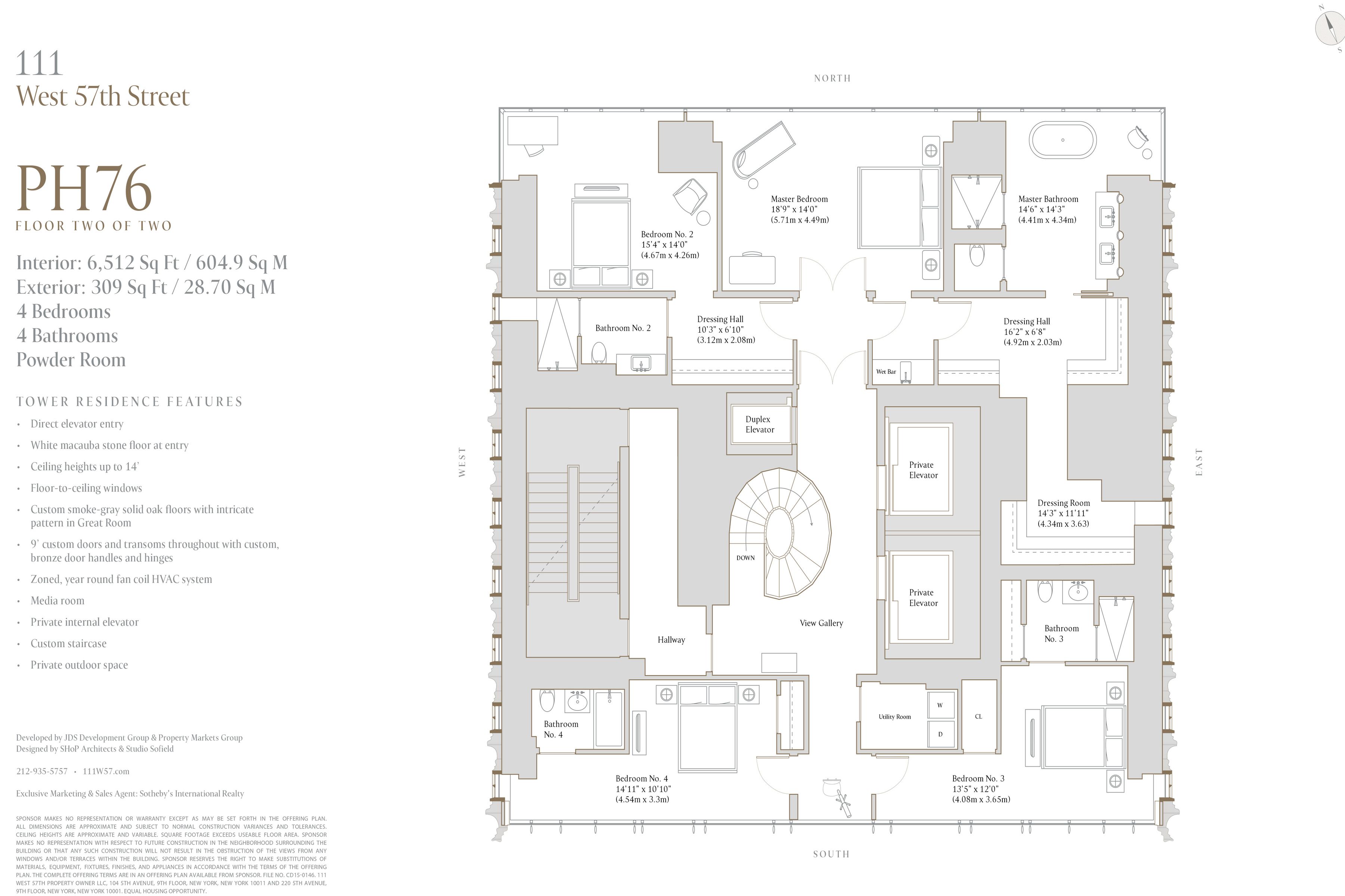 111 West 57th Street PH76, Newyork, NY