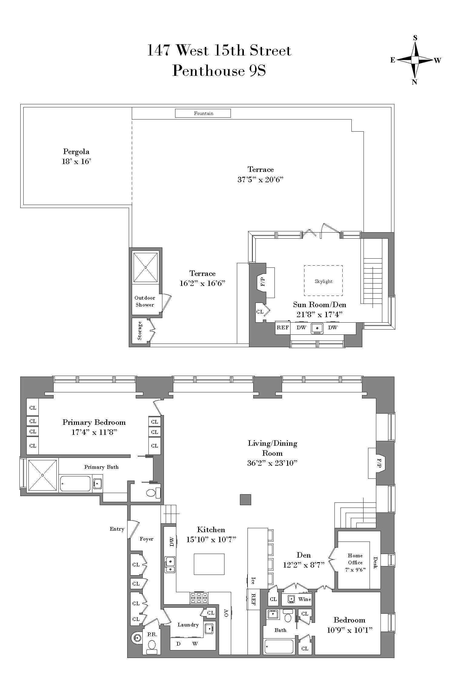 147 West 15th Street PH9S