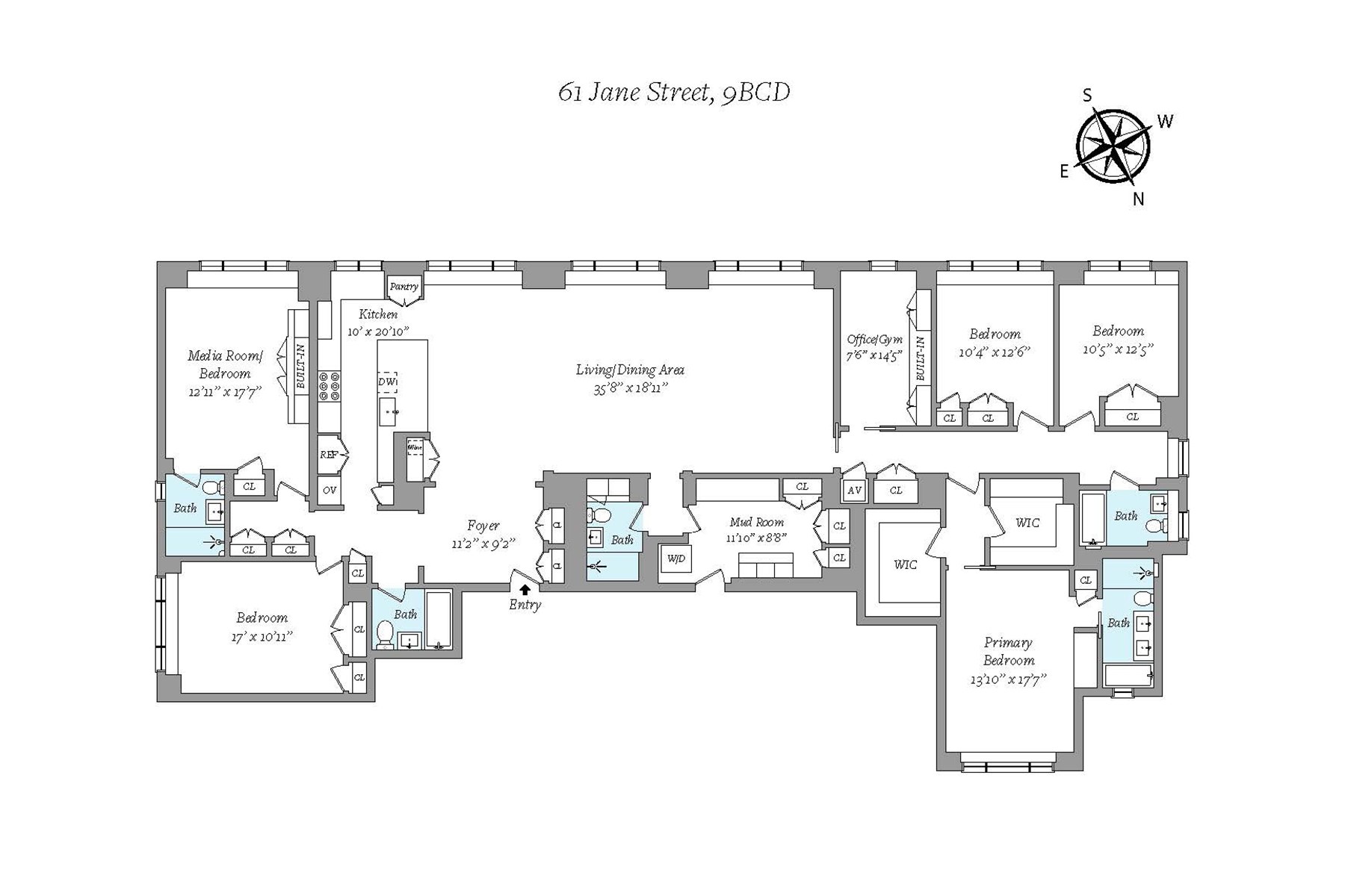 61 Jane Street 9BCD