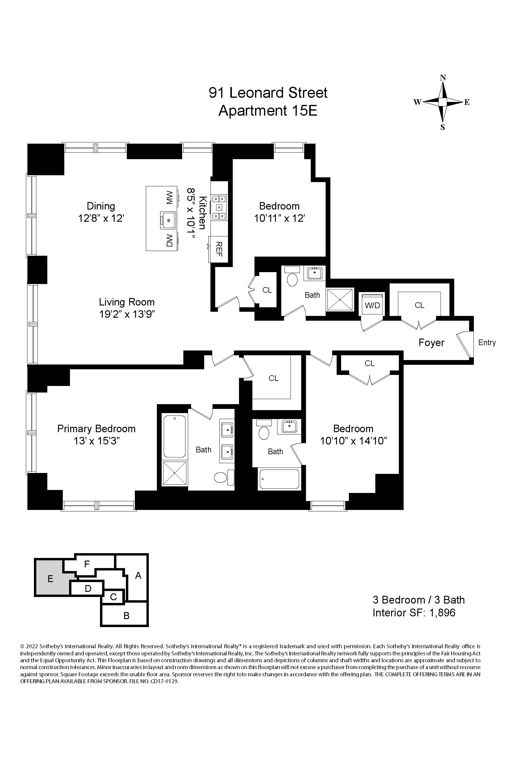 91 Leonard Street 15E