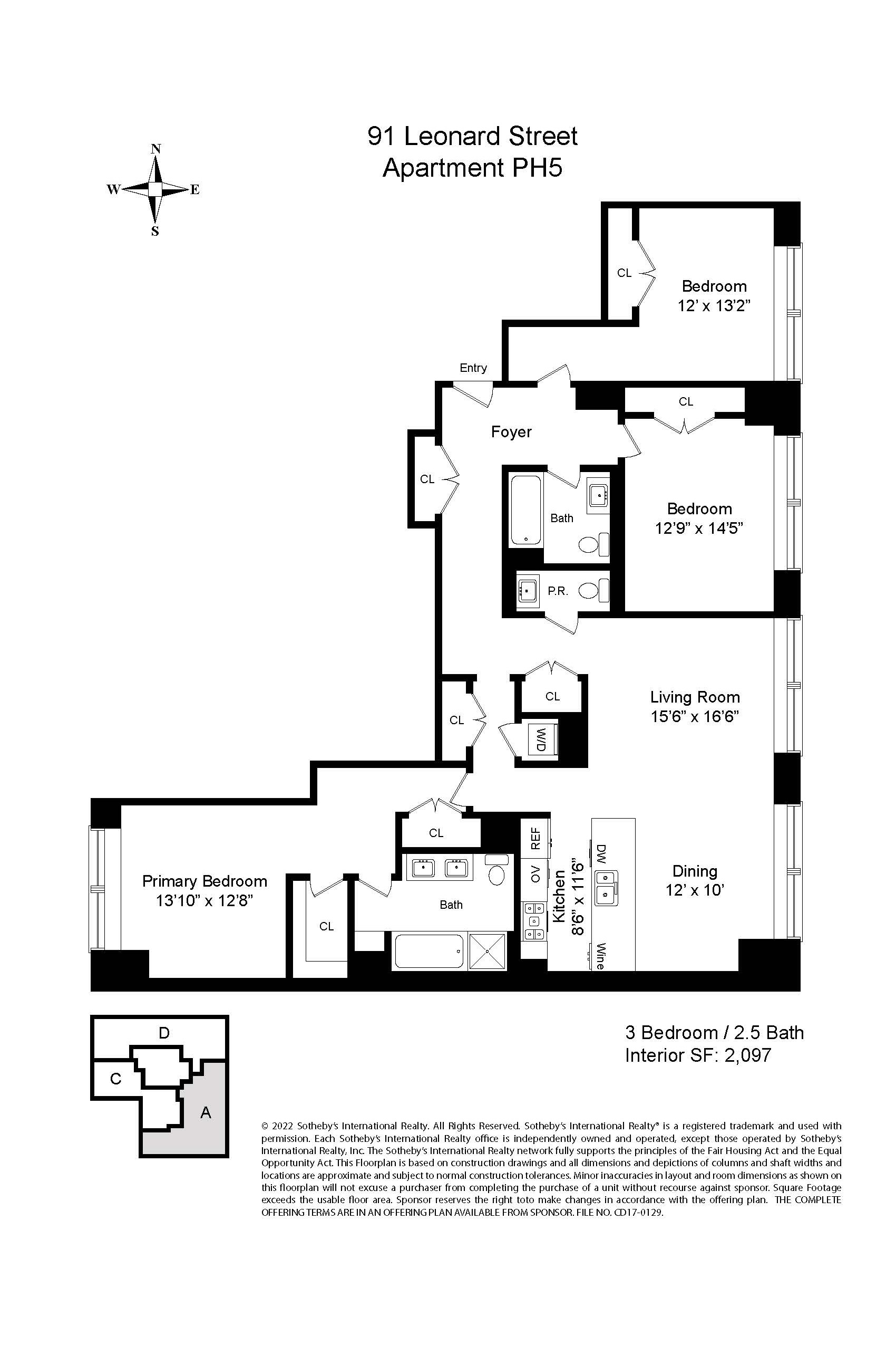 91 Leonard Street PH5