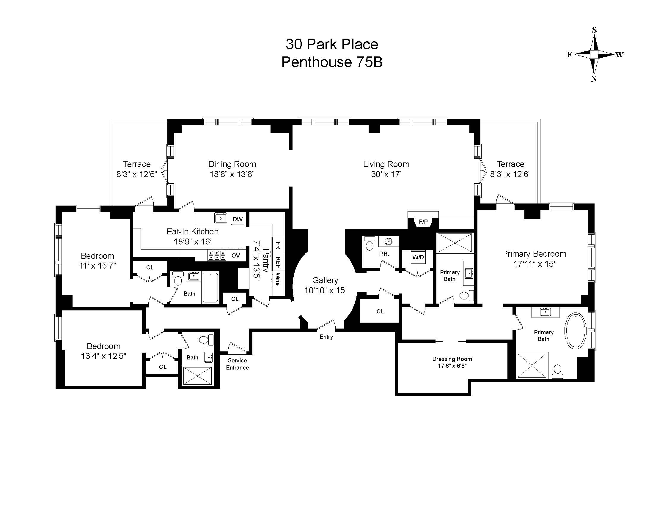 30 Park Place PH75B