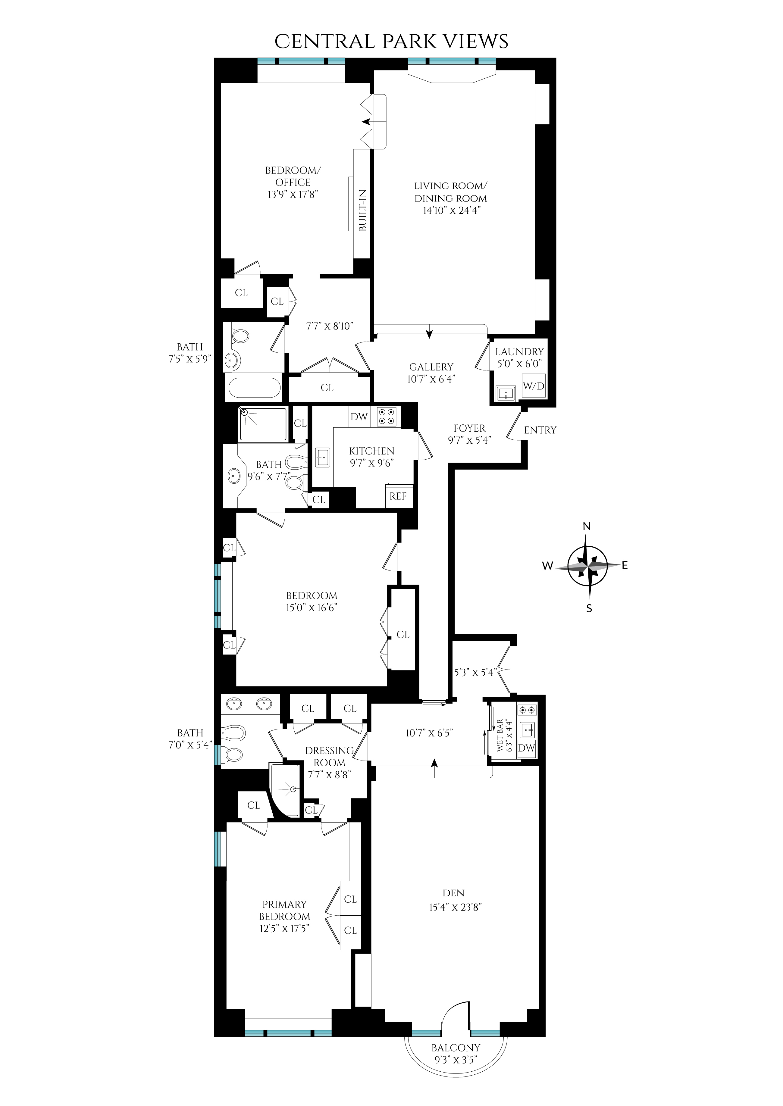 150 Central Park South 1204/1206