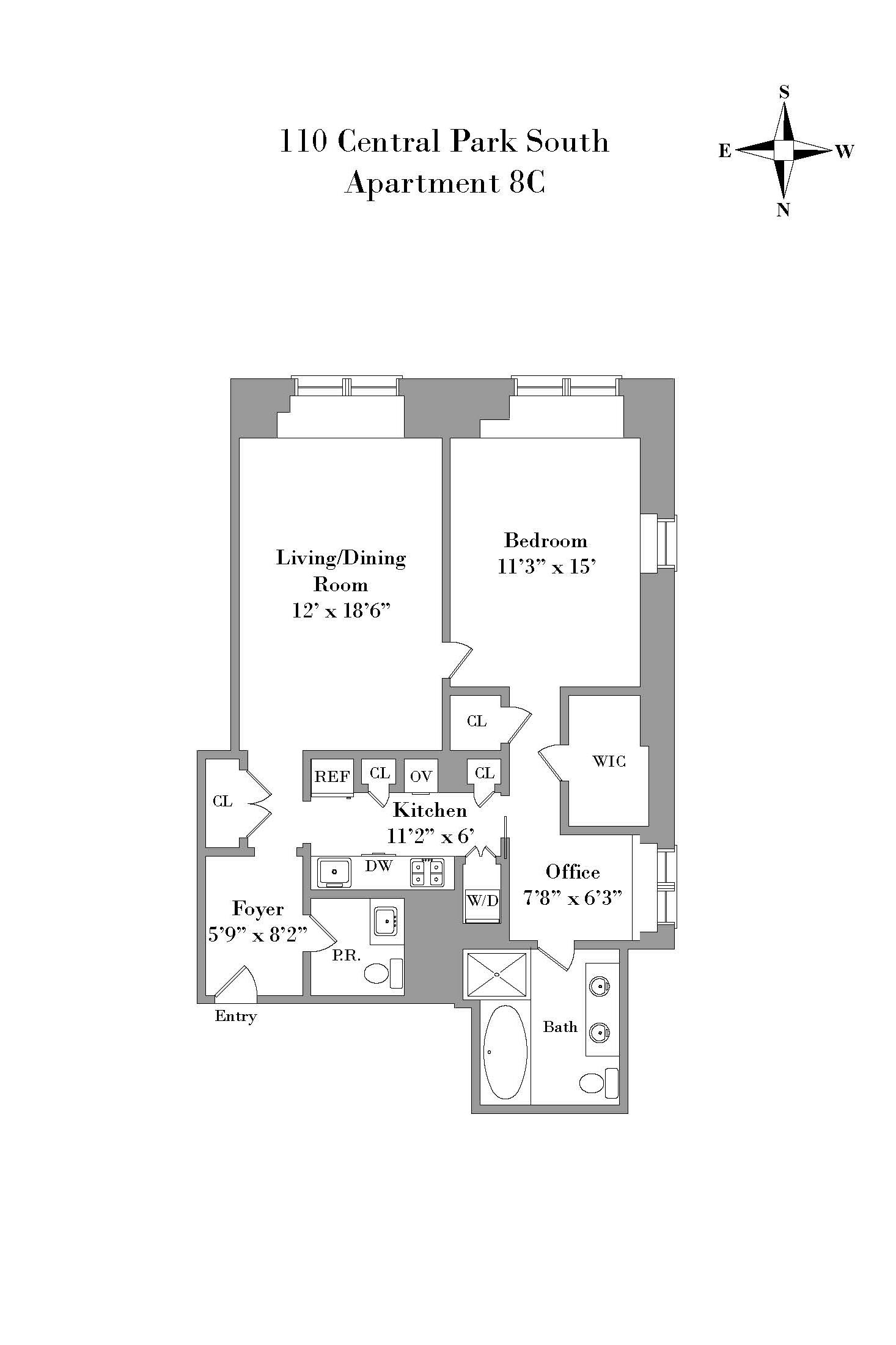 110 Central Park South 8C