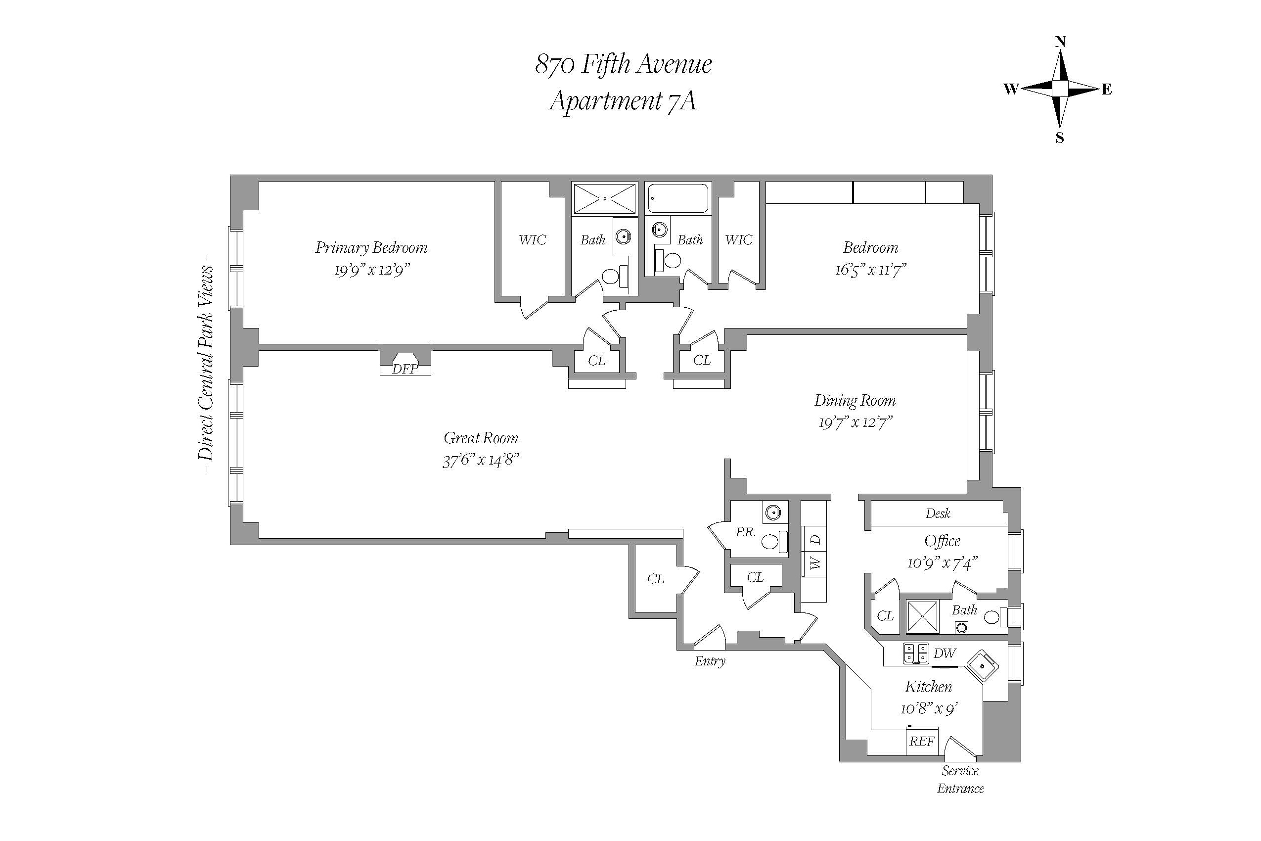 870 Fifth Avenue 7A