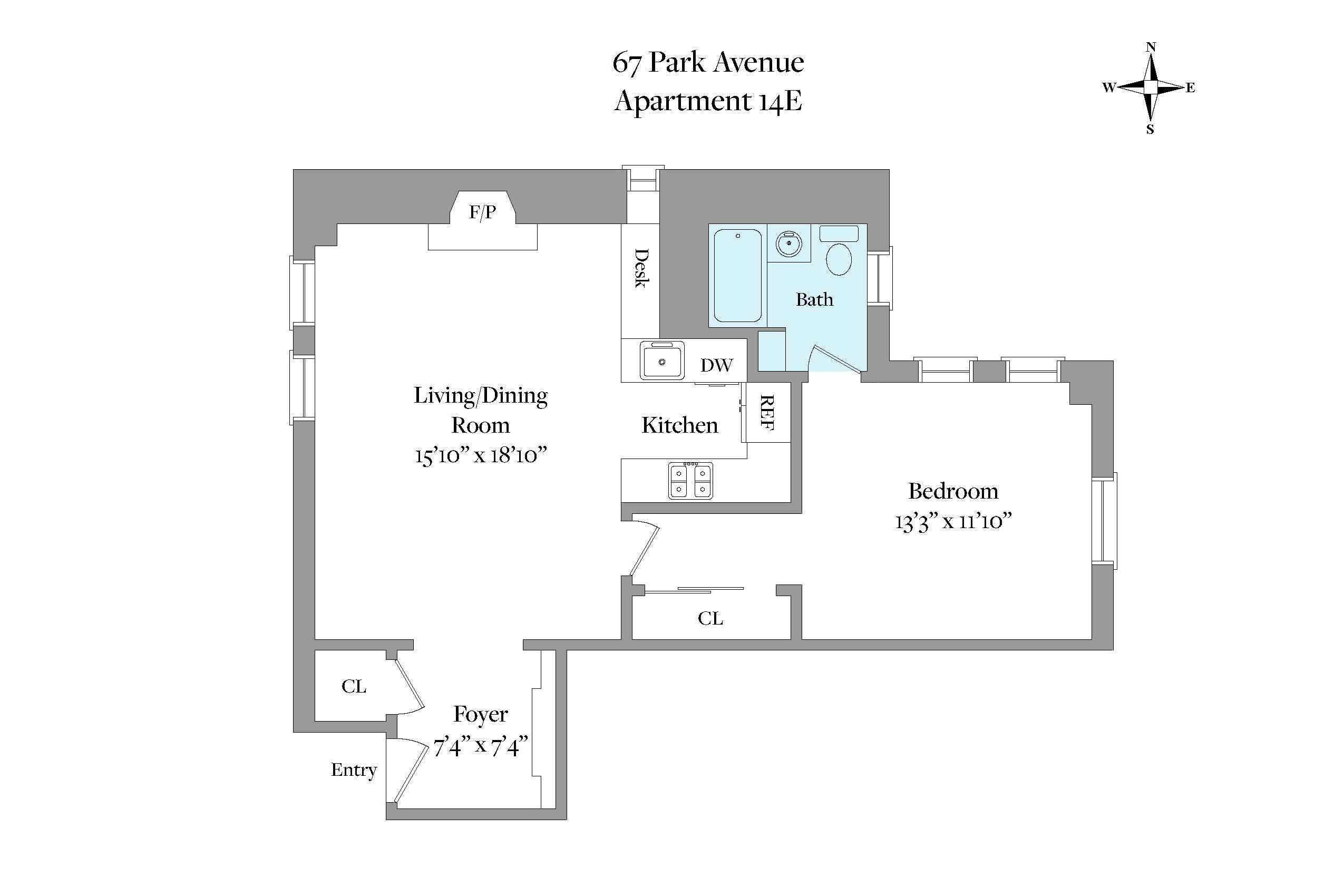 67 Park Avenue 14E
