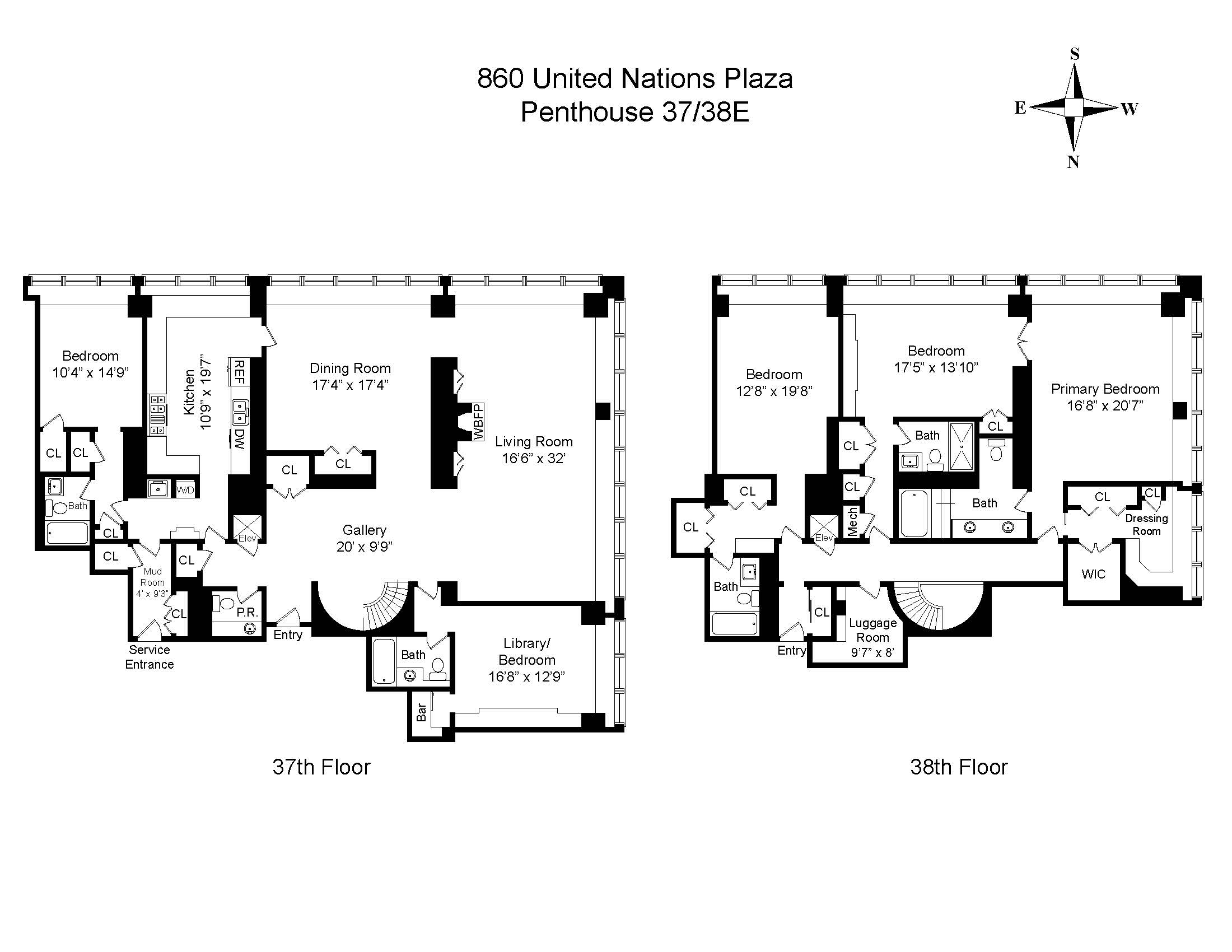 860 United Nations Plaza Penthouse 37E