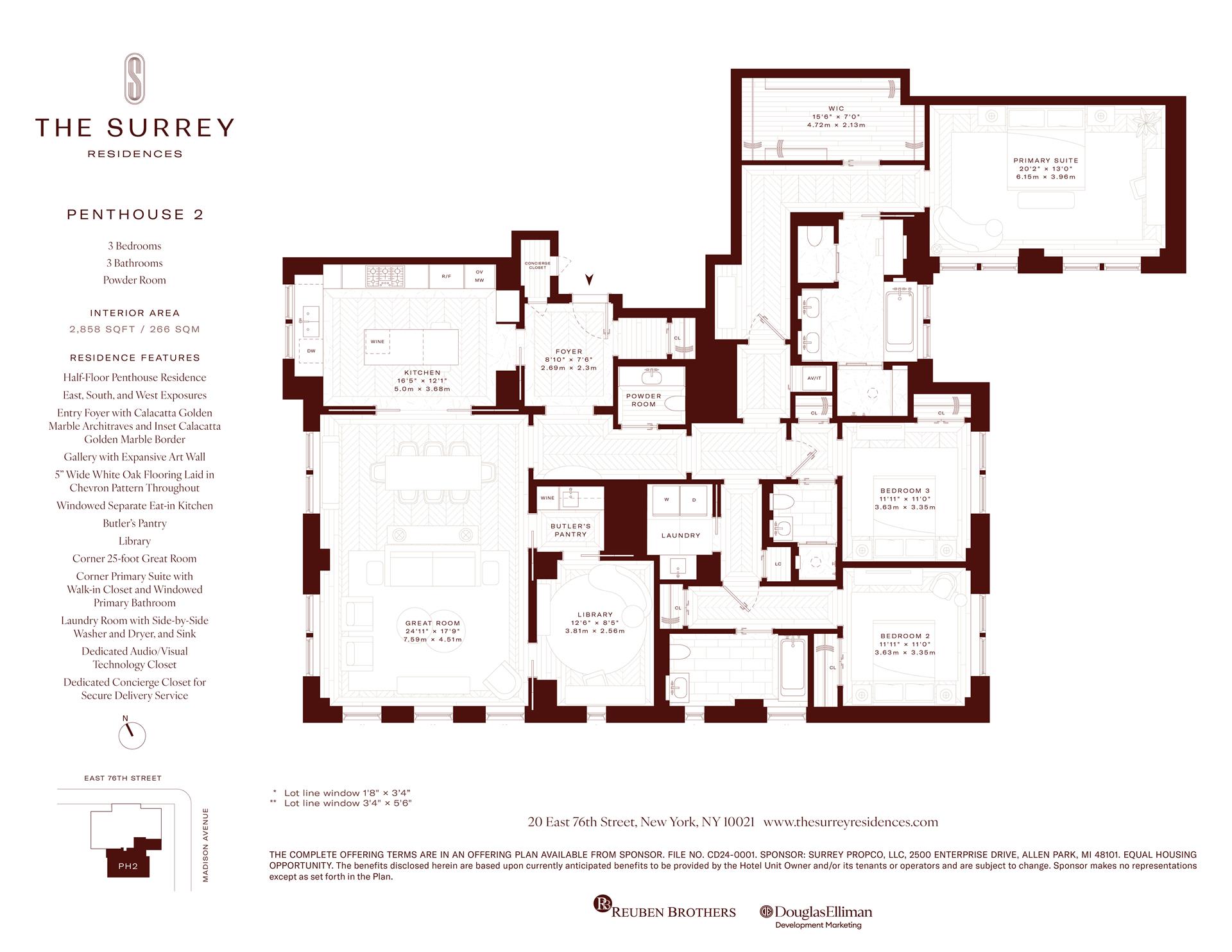 20 E 76TH Street PH2