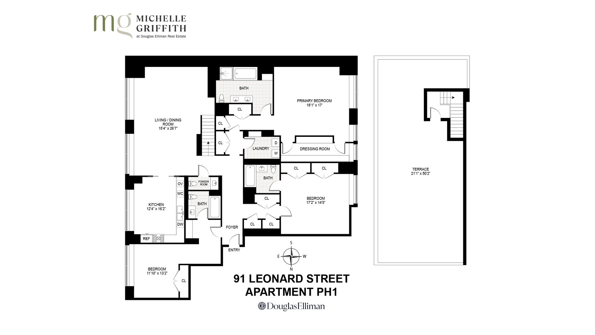 91 LEONARD Street PH1