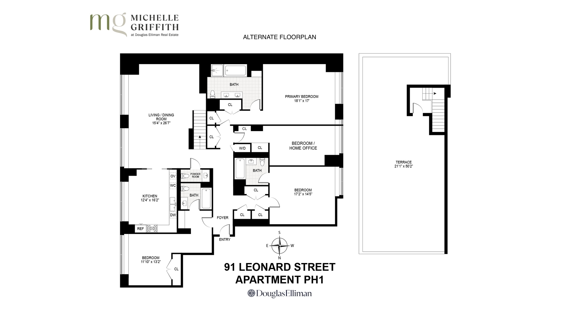 91 LEONARD Street PH1