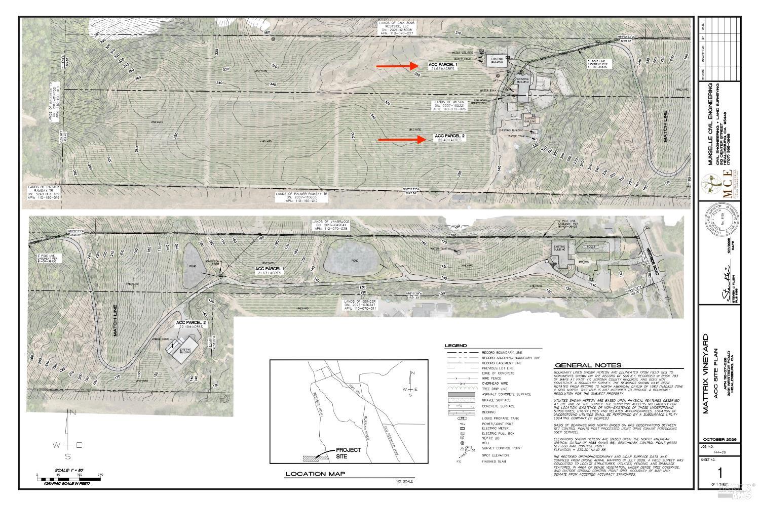 Matrix Vineyard site plan