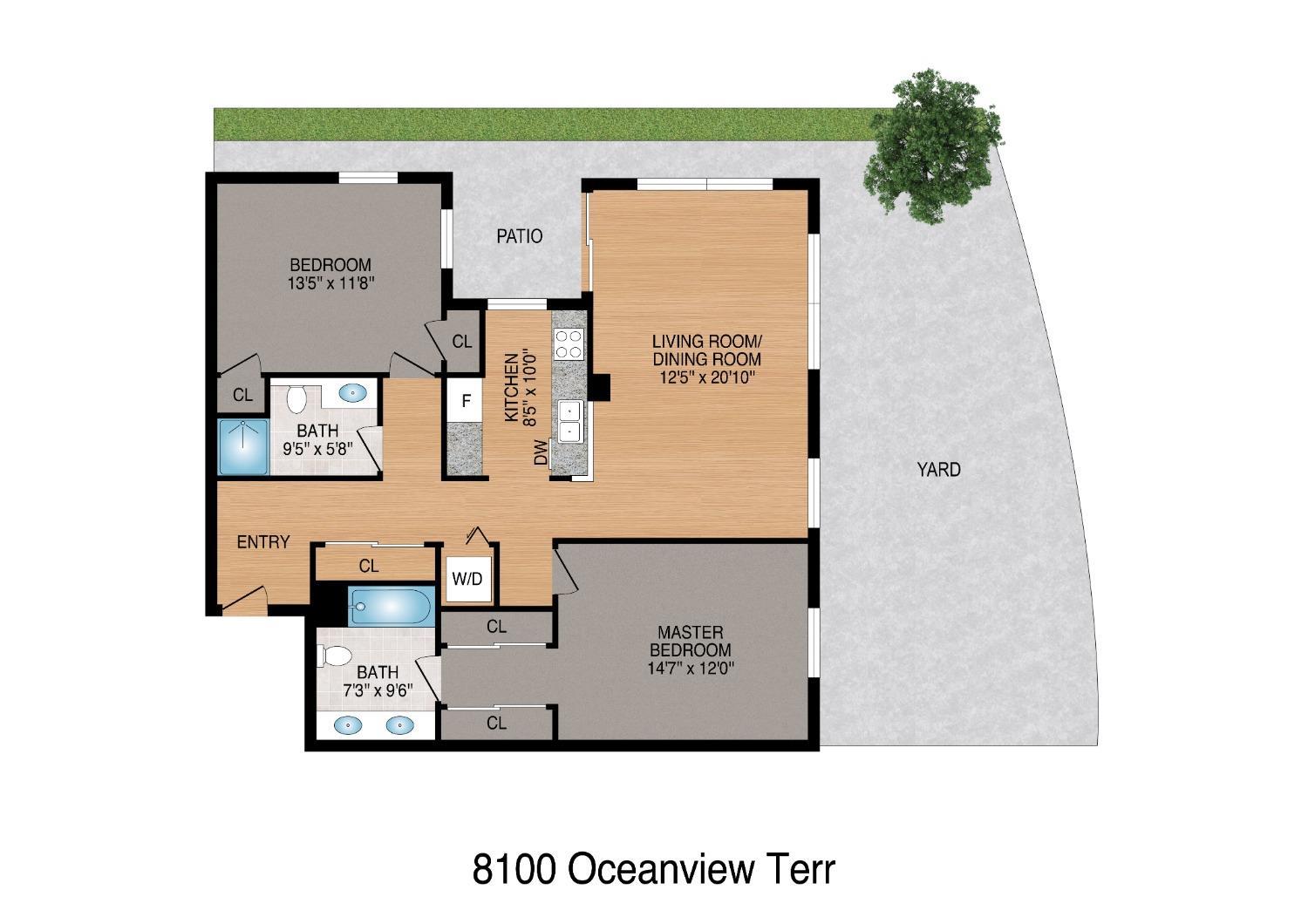 8100 Oceanview Terrace # 114