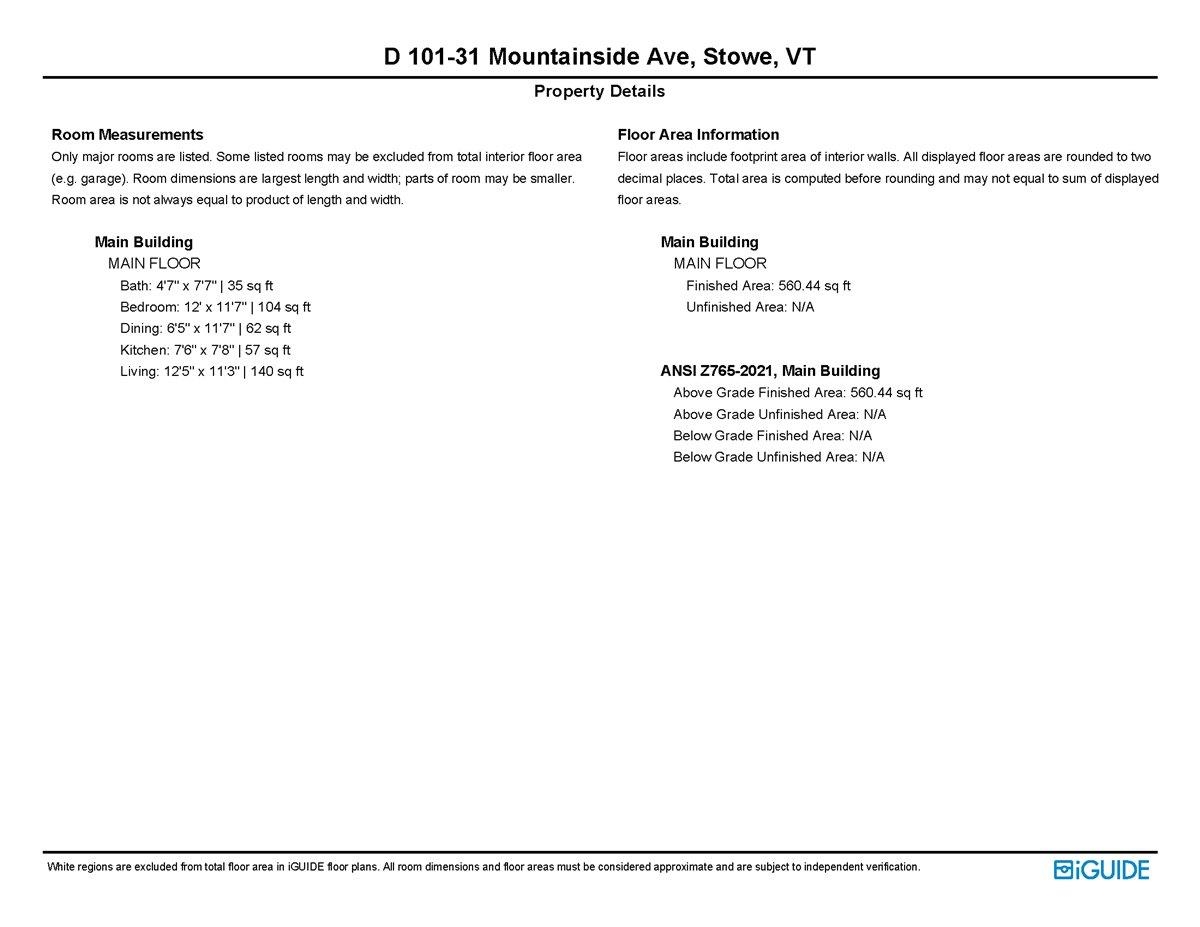 199 Mountainside Drive Unit: D101