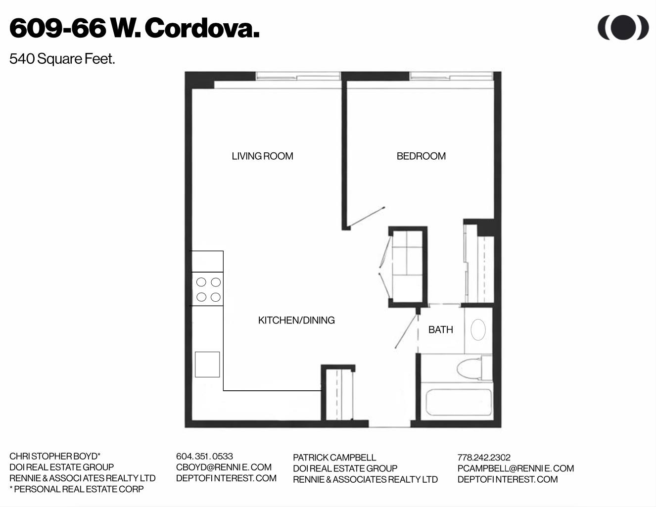 609 66 W CORDOVA STREET Unit: 609