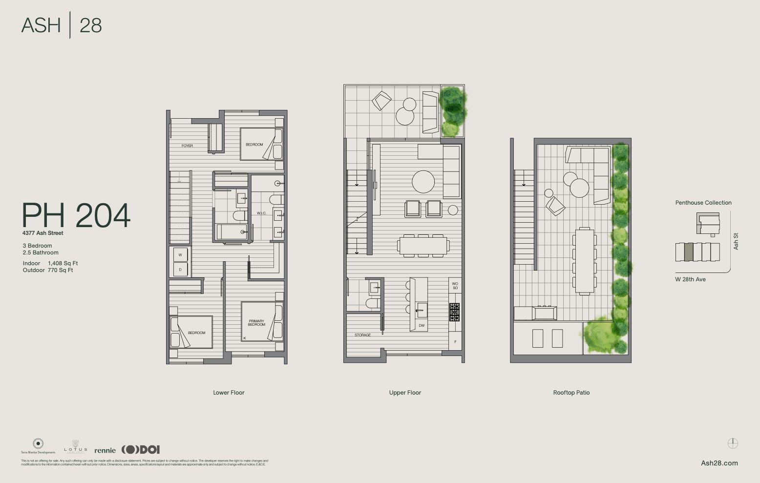 PH204 4377 ASH STREET Unit: PH204