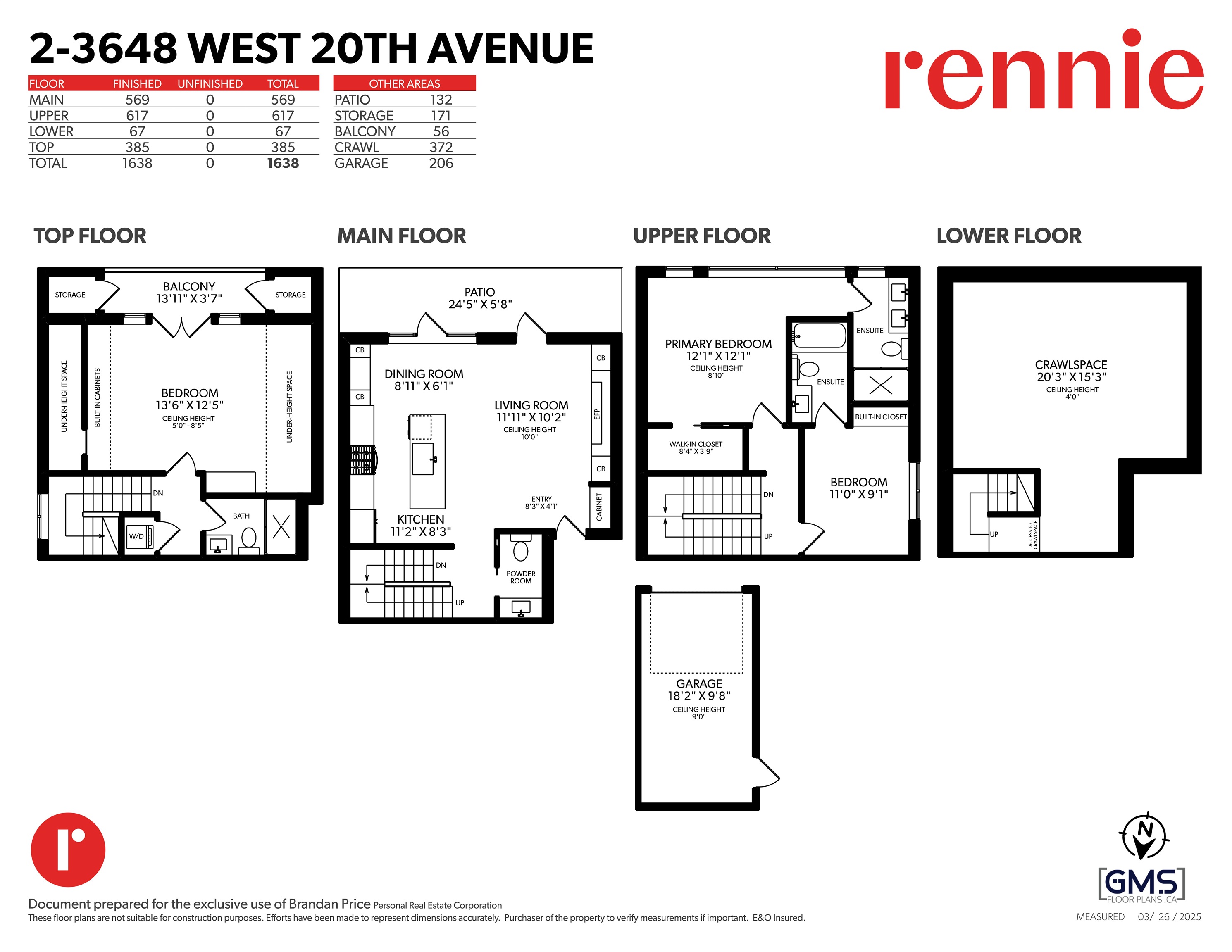 2 3648 WEST 20TH AVENUE Unit: 2