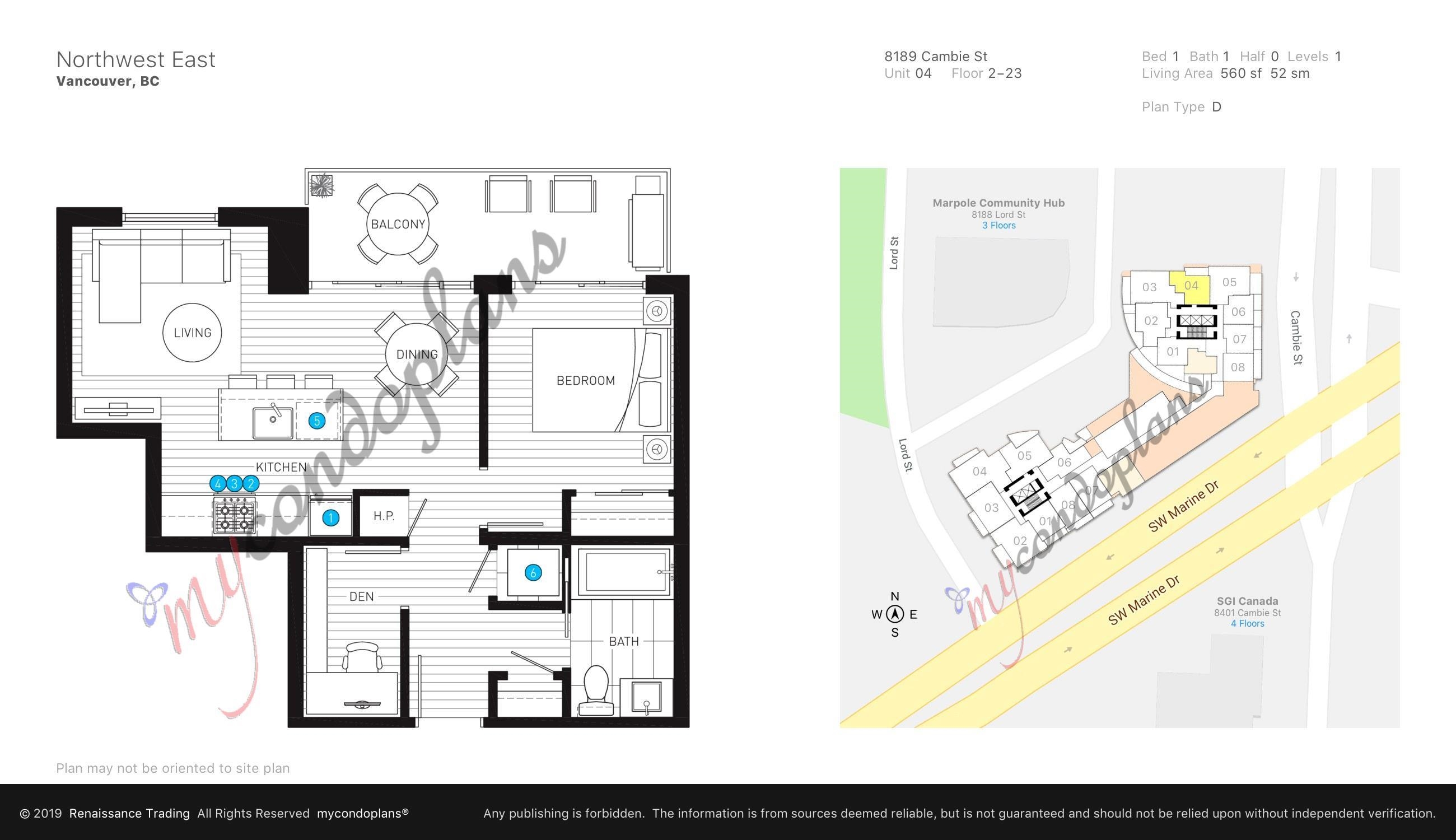 2004 8189 CAMBIE STREET Unit: 2004