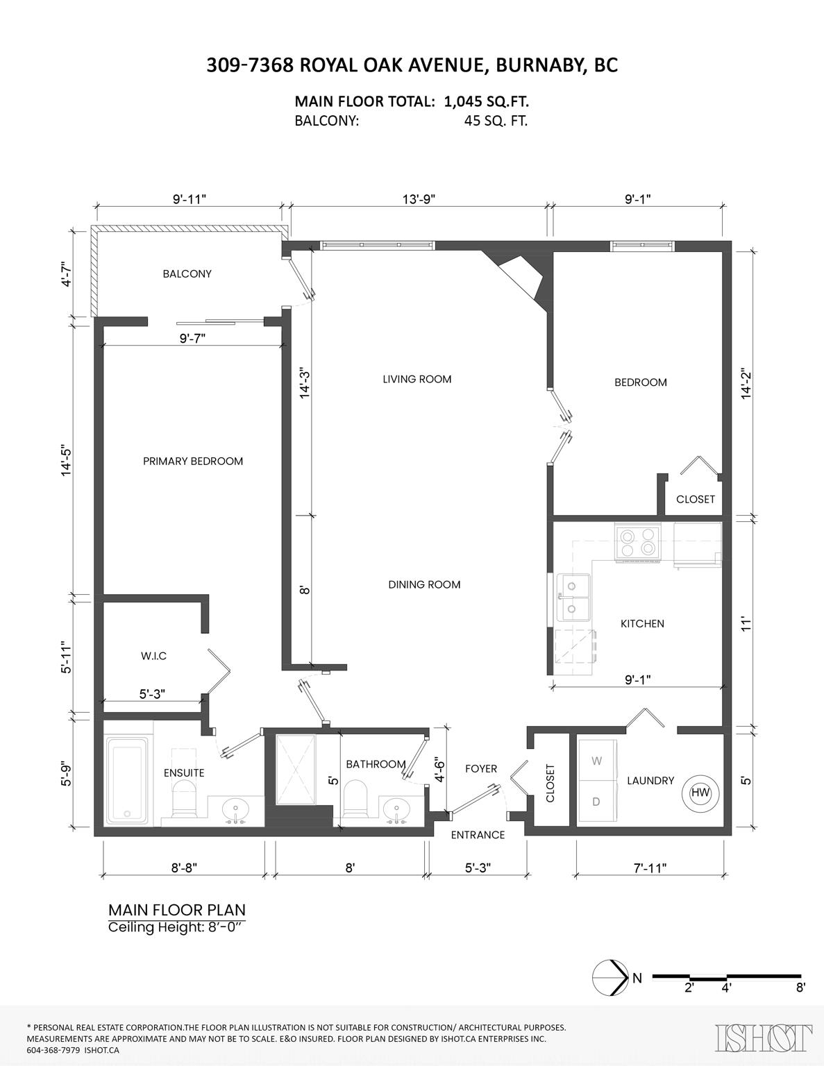 309 7368 ROYAL OAK AVENUE Unit: 309