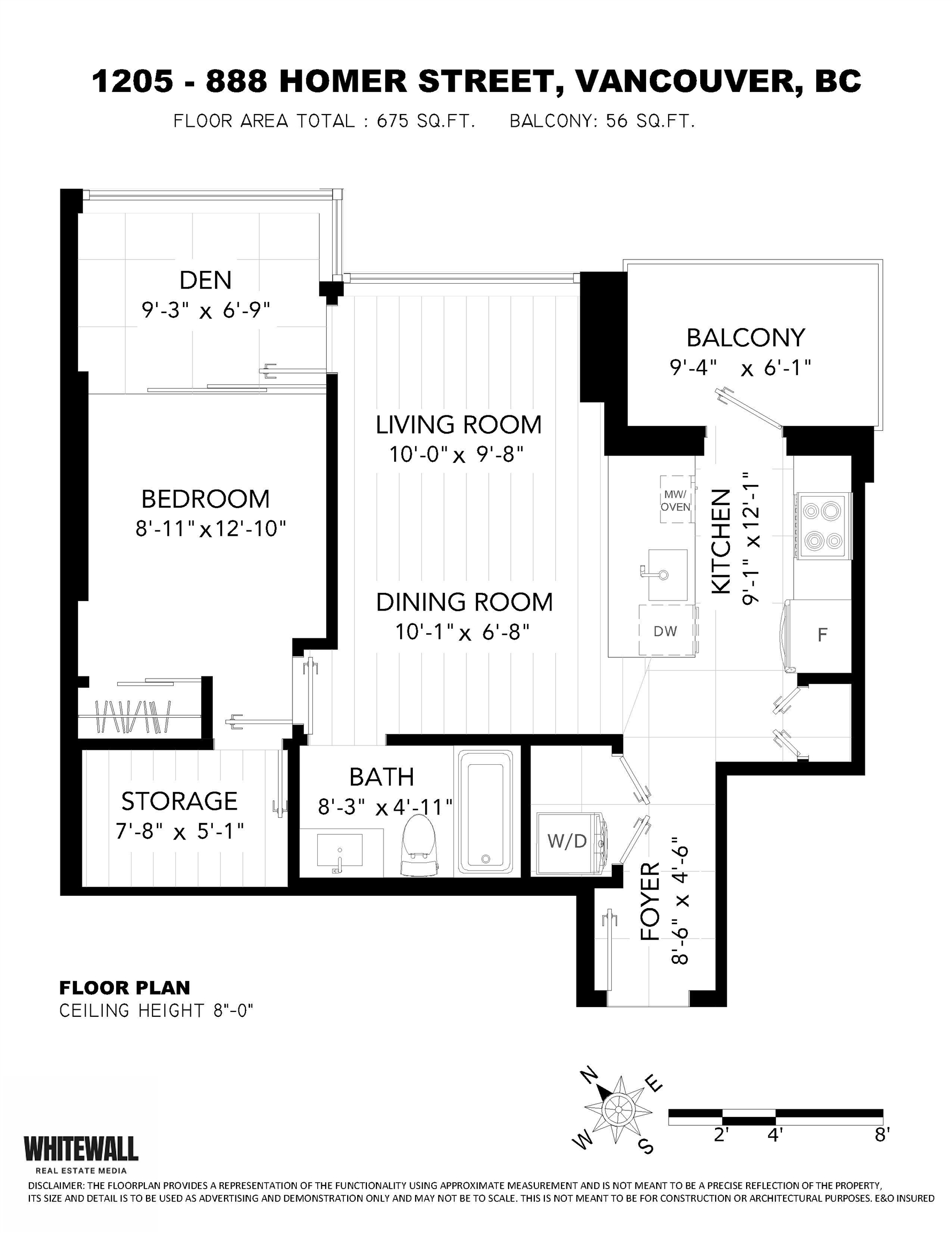 1205 888 HOMER STREET Unit: 1205