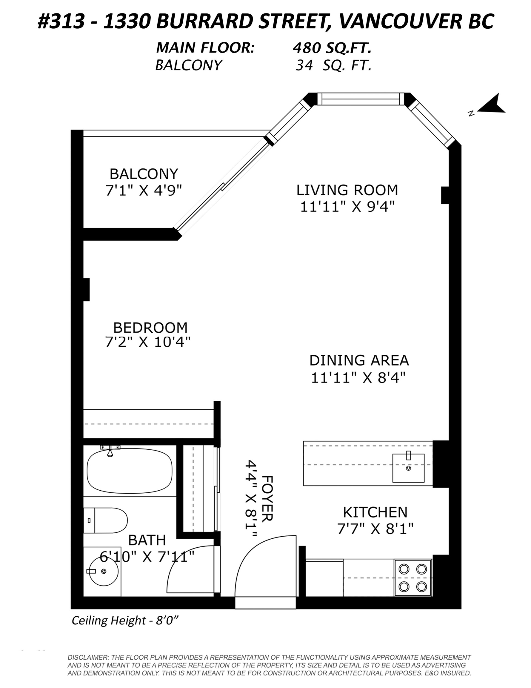 313 1330 BURRARD STREET Unit: 313