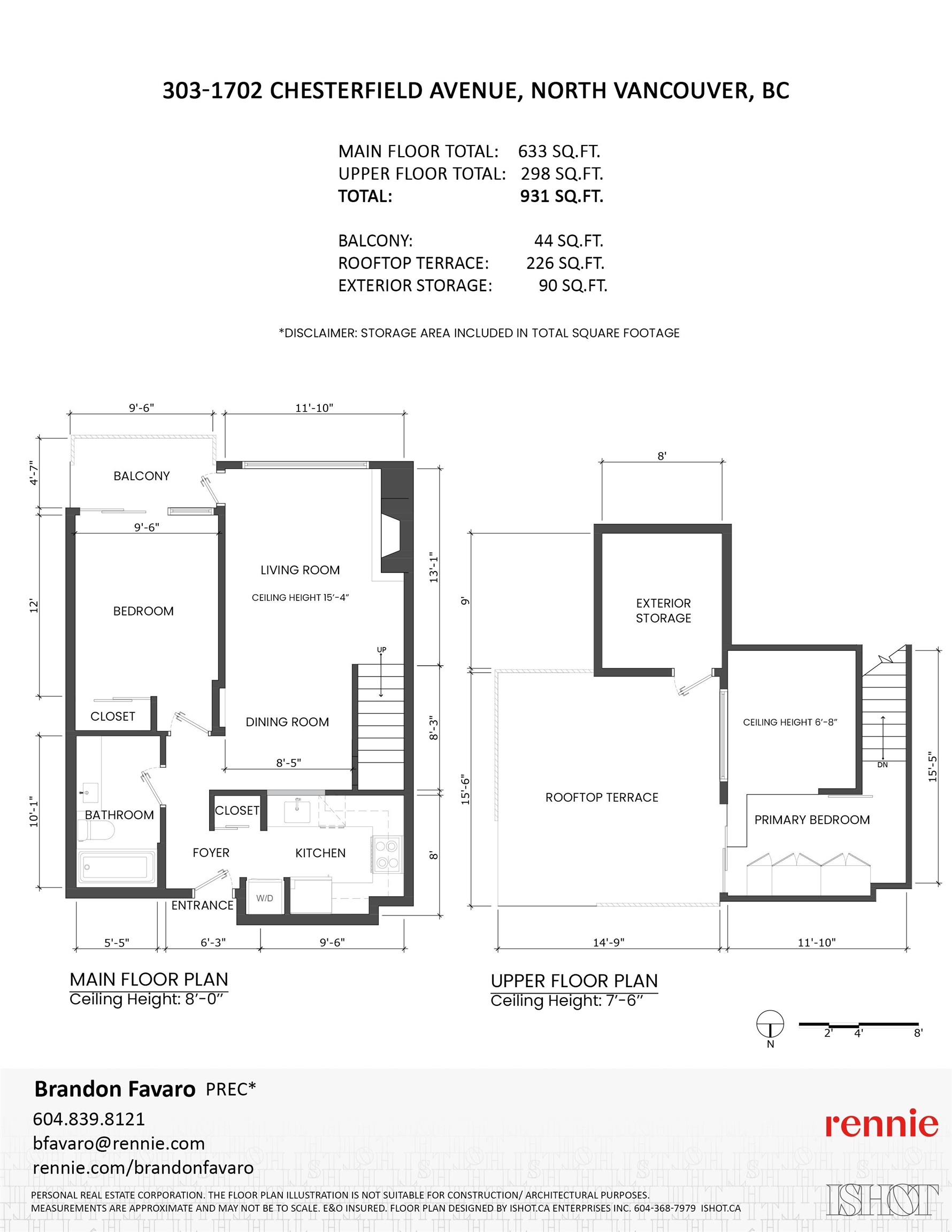 303 1702 CHESTERFIELD AVENUE Unit: 303