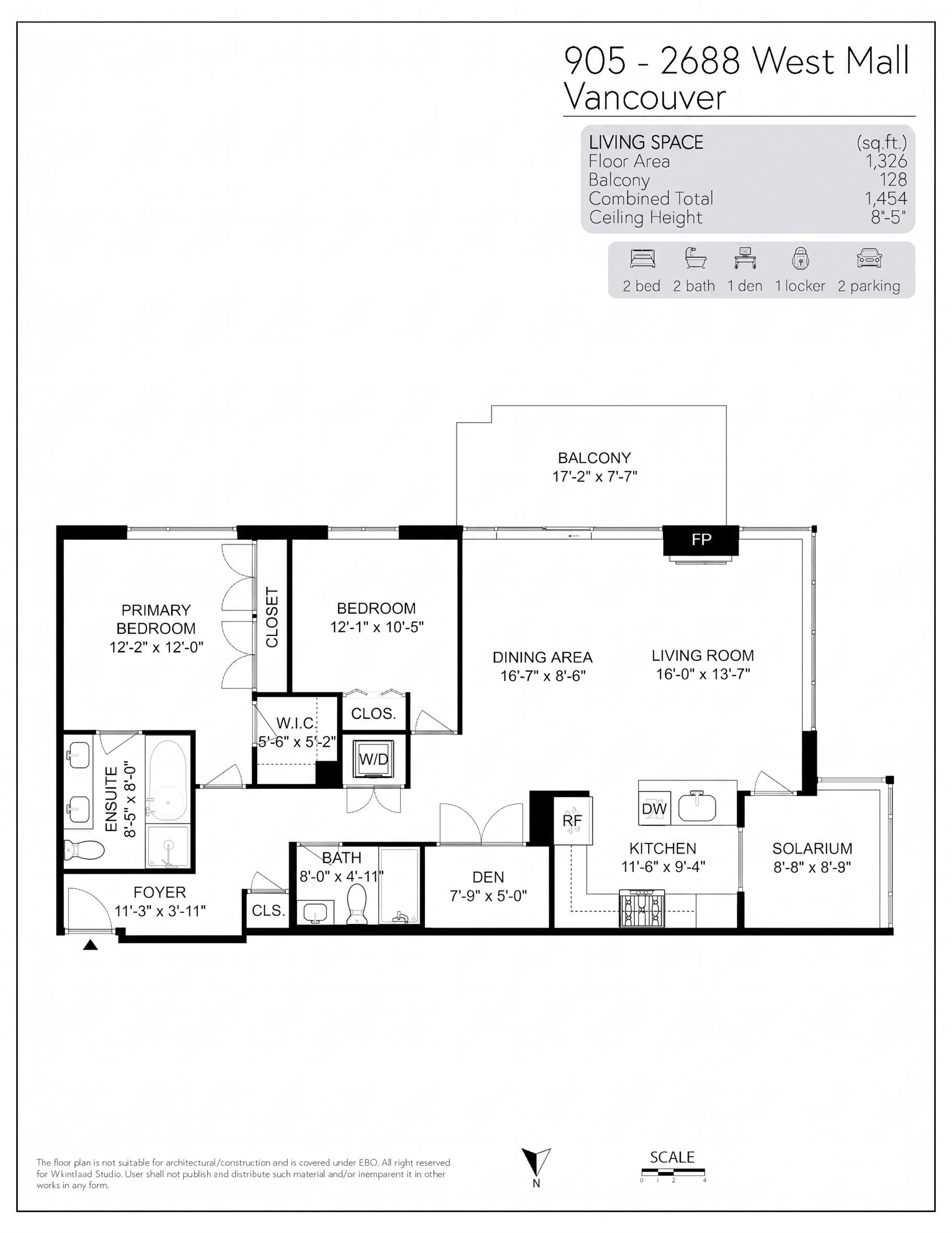 905 2688 WEST MALL Unit: 905