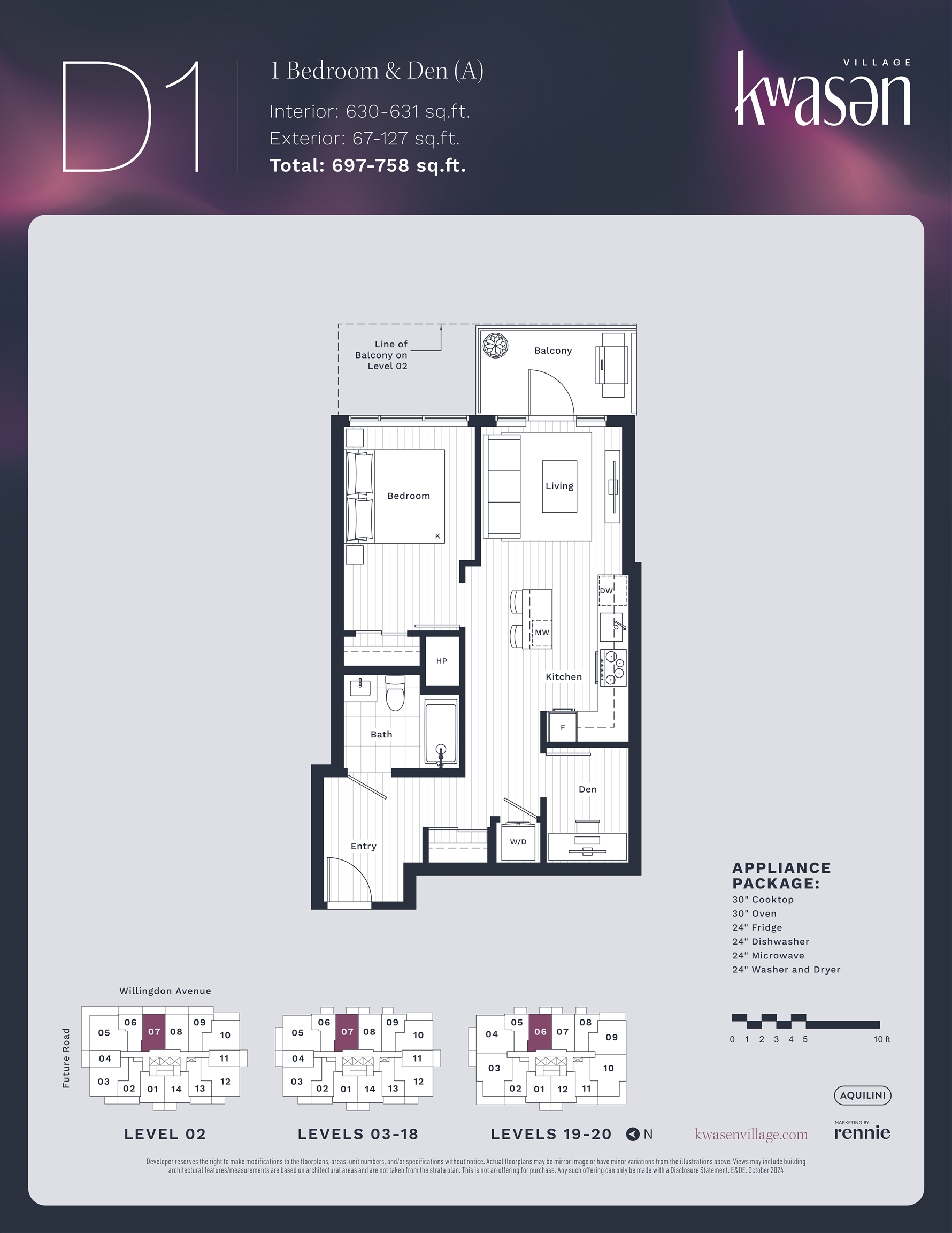 807 3633 WILLINGDON AVENUE Unit: 807