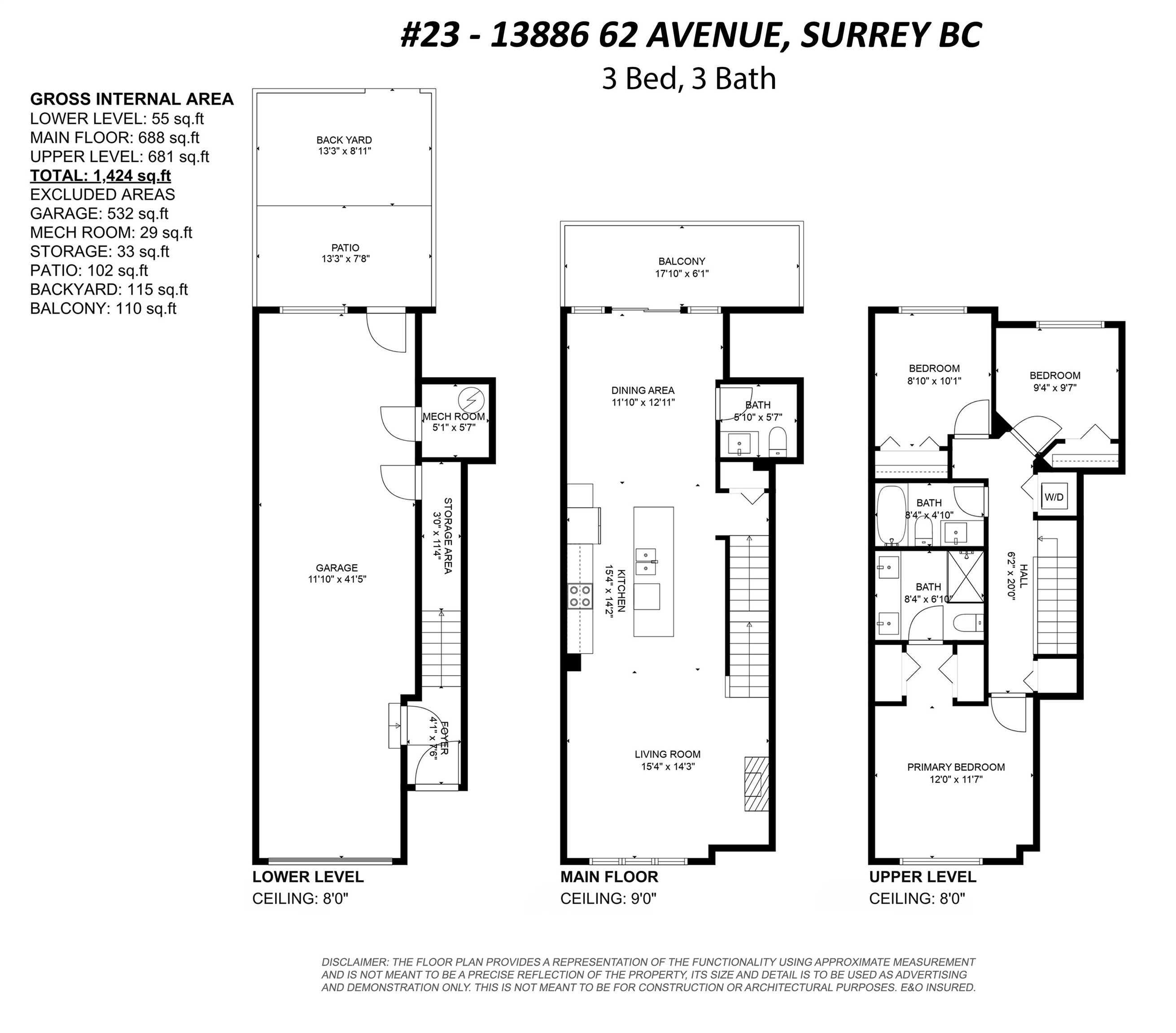 23 13886 62 AVENUE Unit: 23