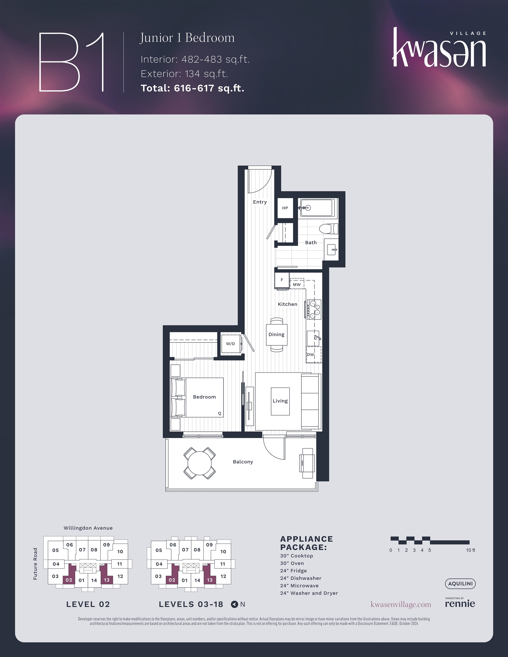 602 3633 WILLINGDON AVENUE Unit: 602