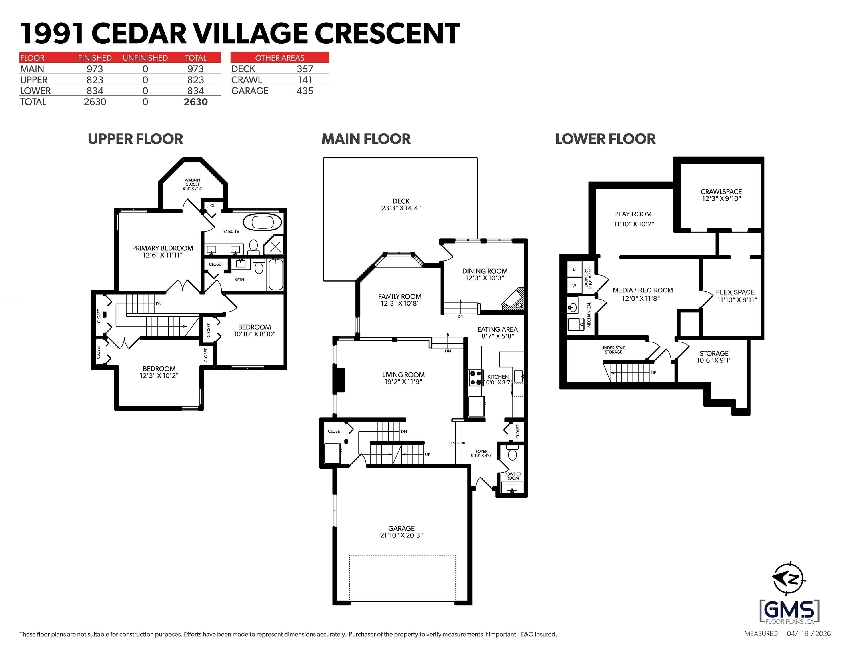 1991 CEDAR VILLAGE CRESCENT