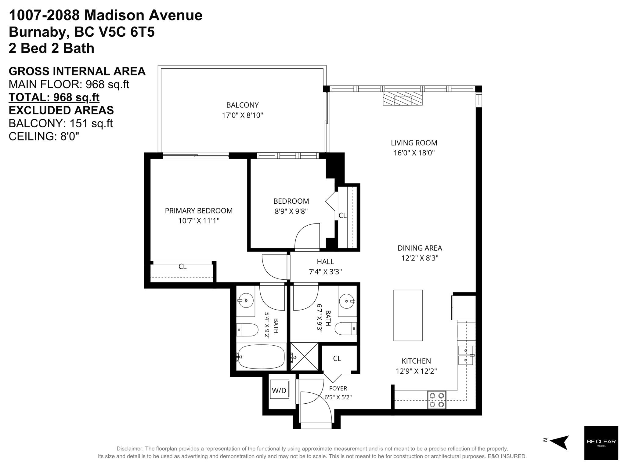 1007 2088 MADISON AVENUE