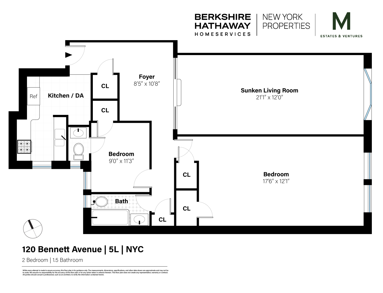 120 BENNETT Avenue 5L