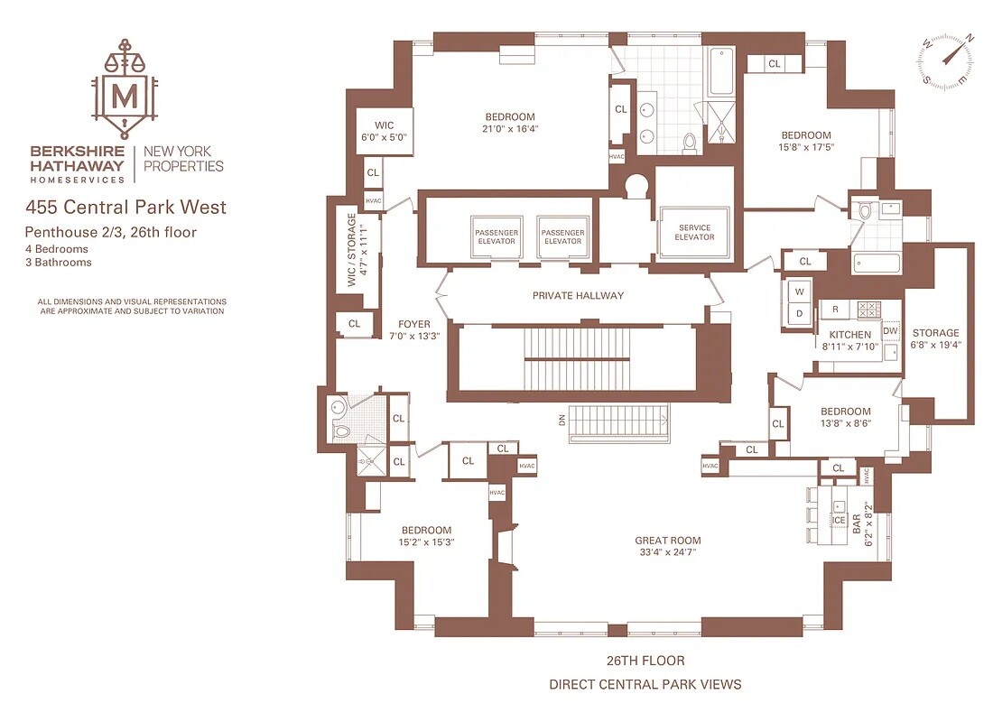 455 CENTRAL Park W PH2/3
