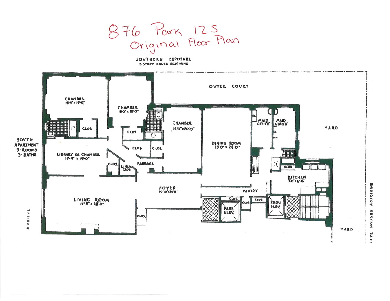876 PARK Avenue 12S