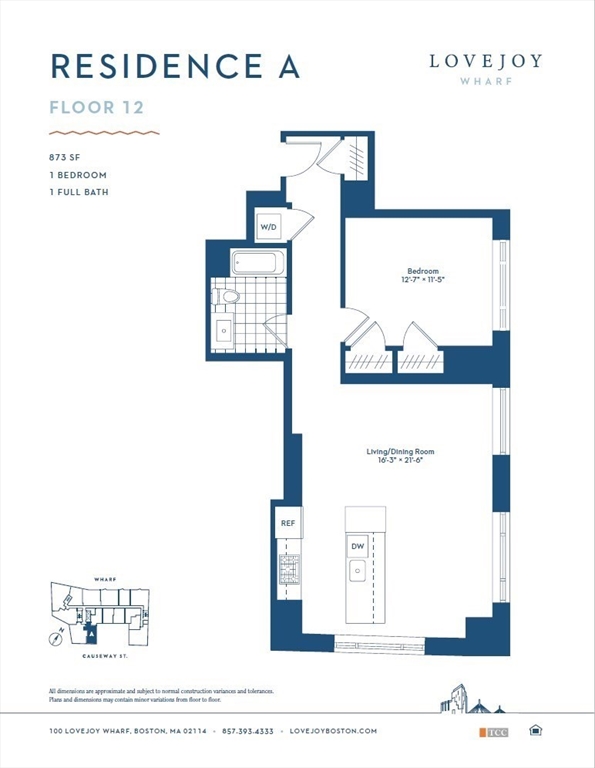 100 Lovejoy Wharf # A Unit: 12-A