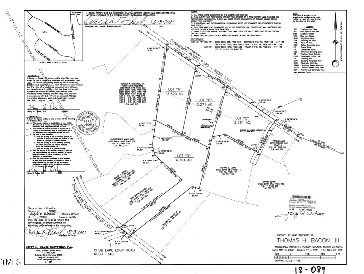 Lot D Chub Lake Road
