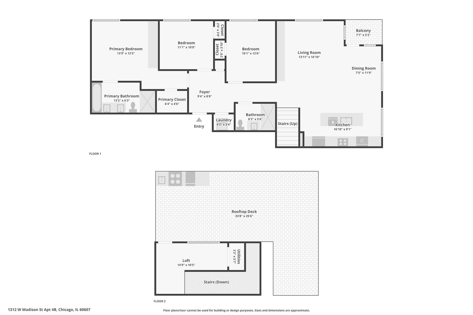 1312 W MADISON Street Unit: 4B