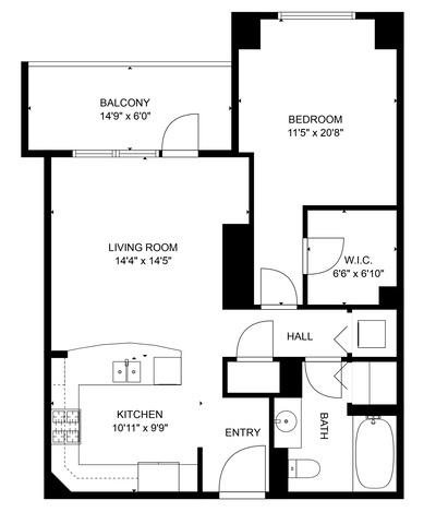 160 E ILLINOIS Street Unit: 1604