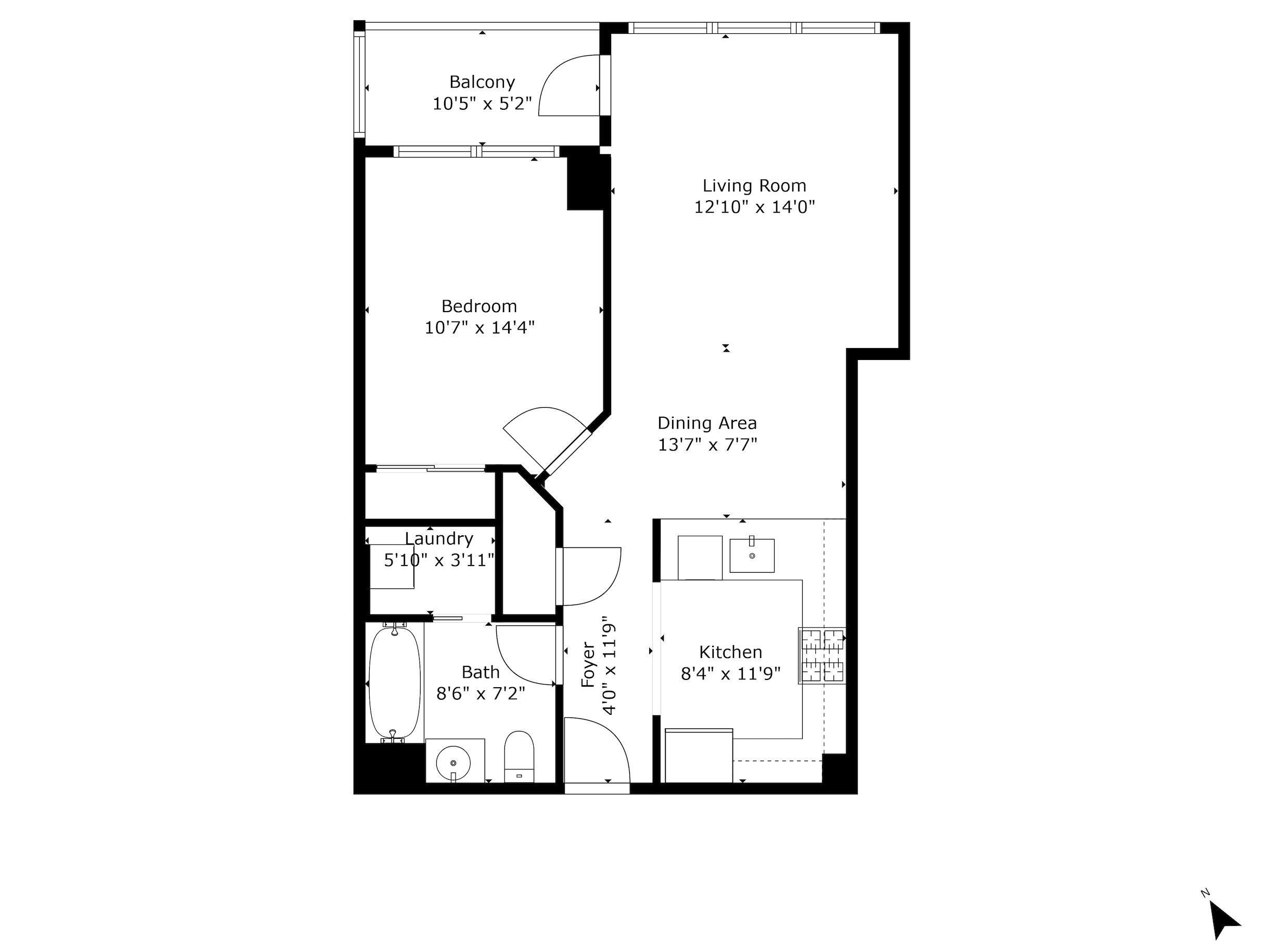 1 SHORE LANE Unit: 1706