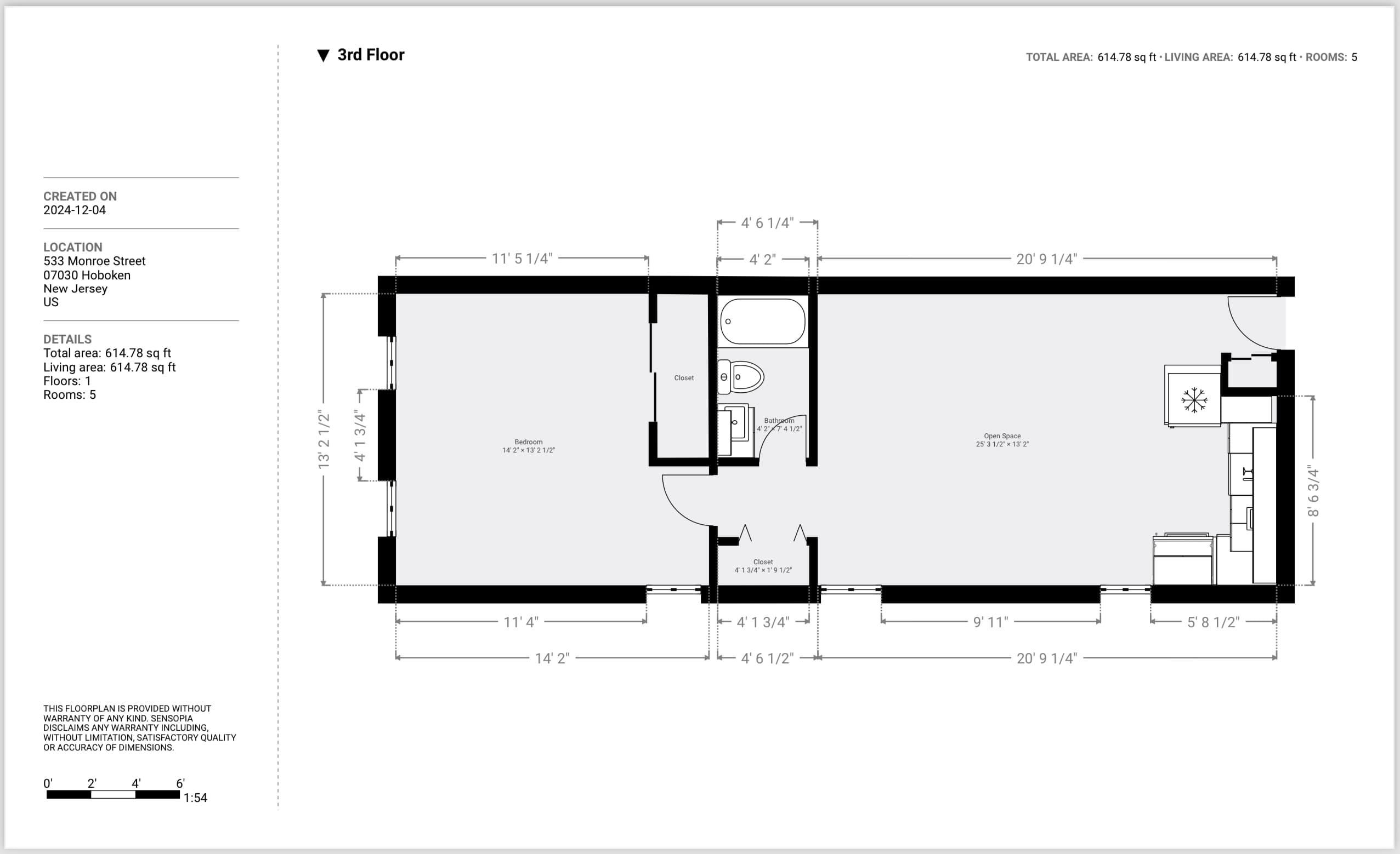 533 MONROE ST Unit: 3A