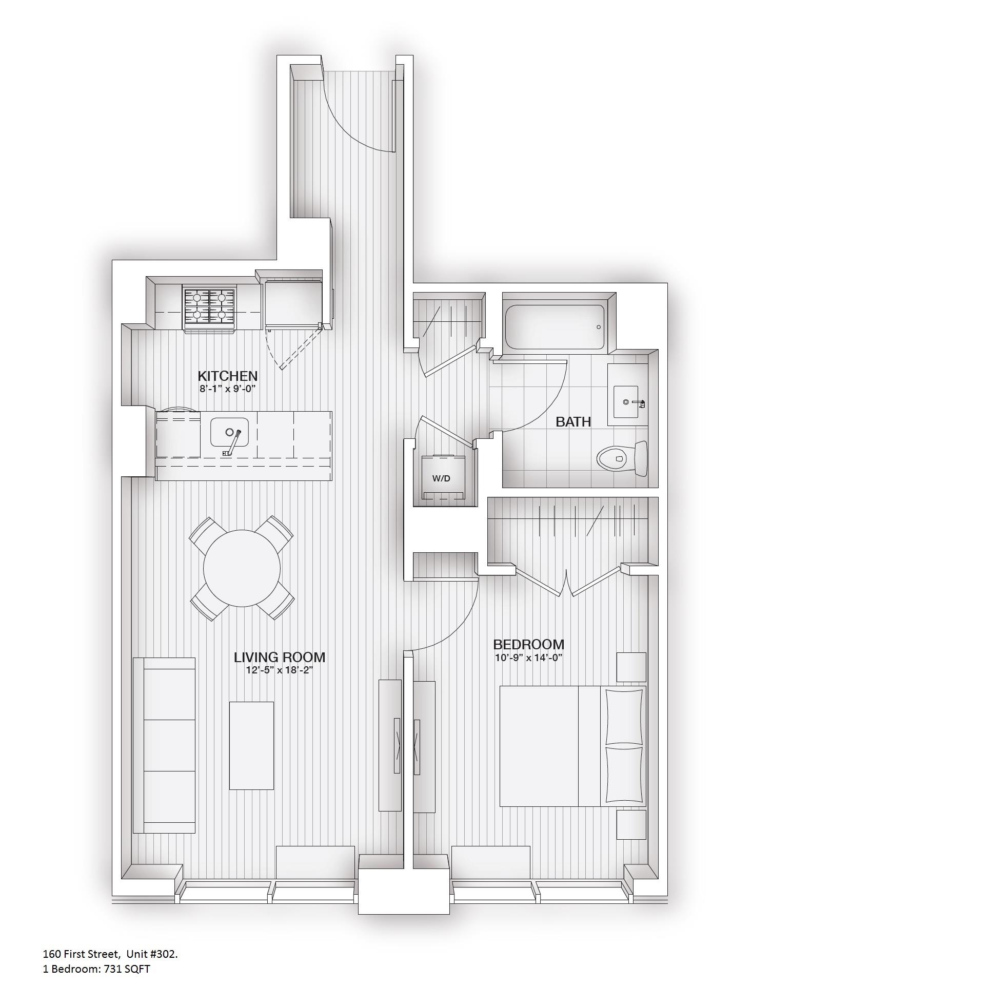 160 1ST ST Unit: 302