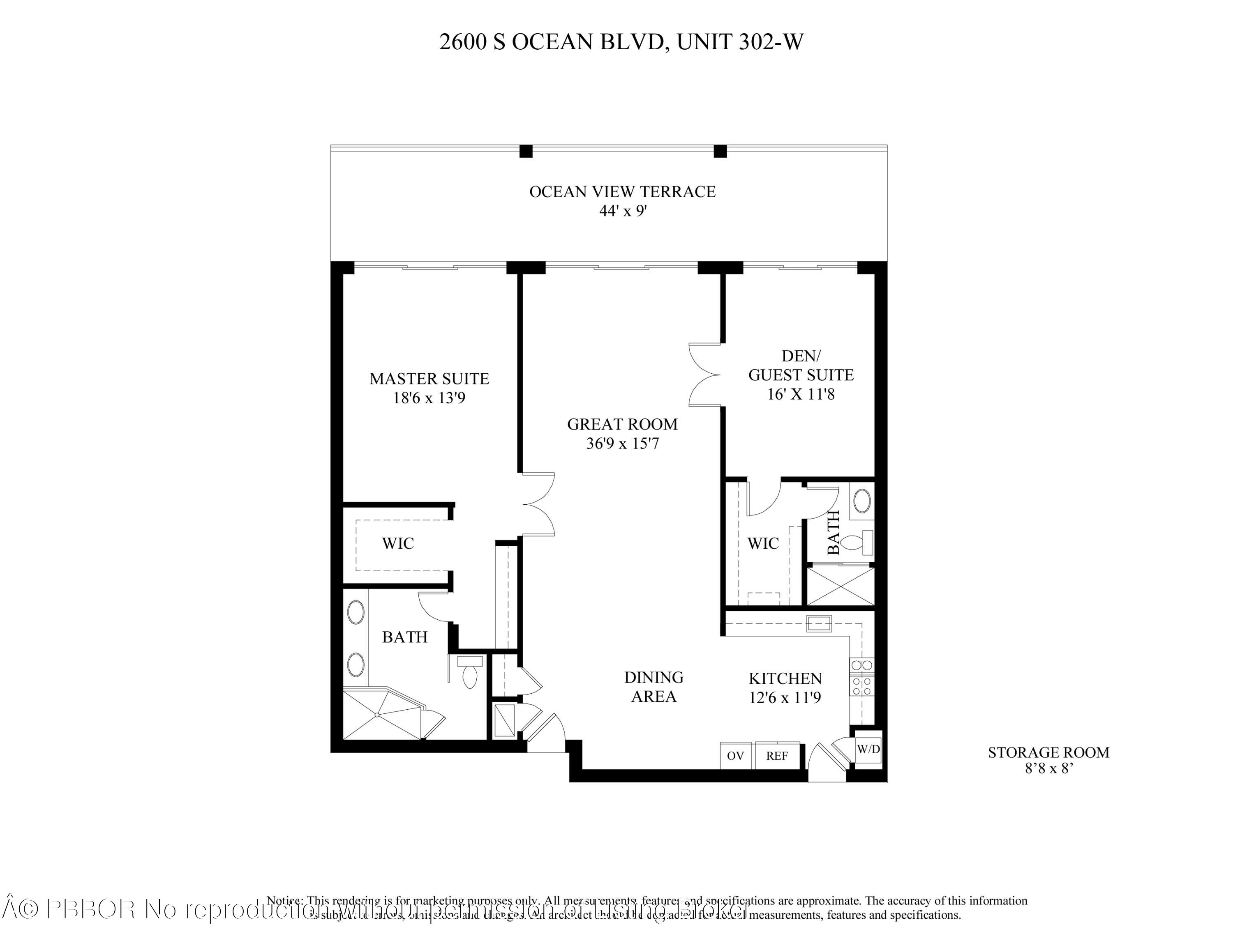 2600 S Ocean Boulevard 302-W